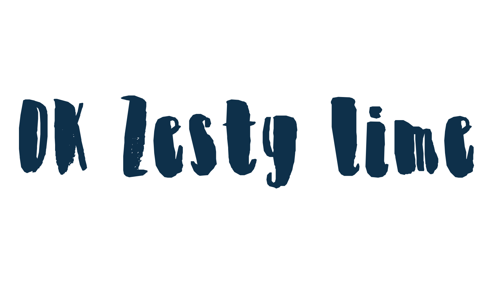 DK Zesty Lime, brush font preview