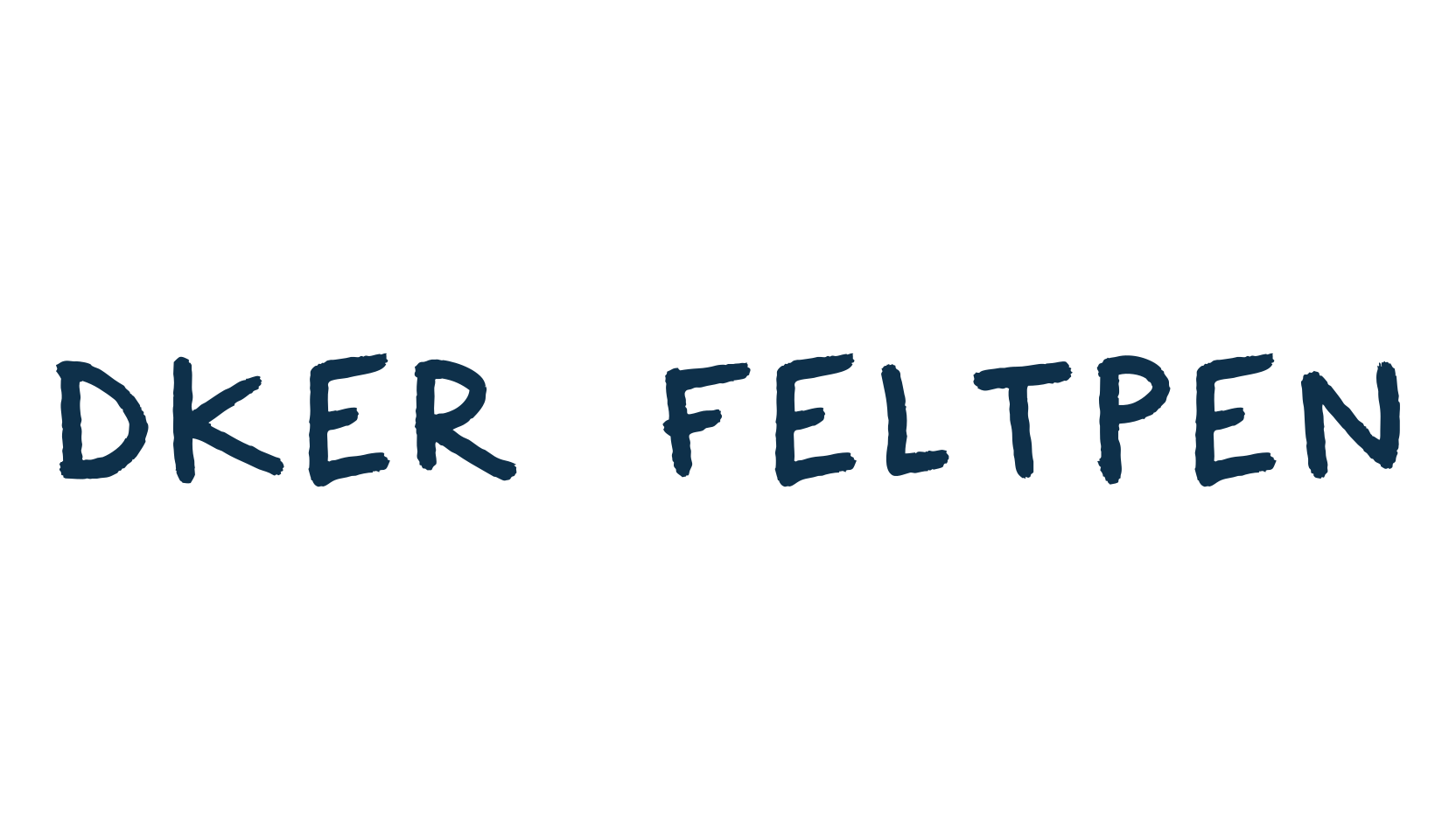 Dker FeltPen, script handwritten fancy decorative calligraphy font preview