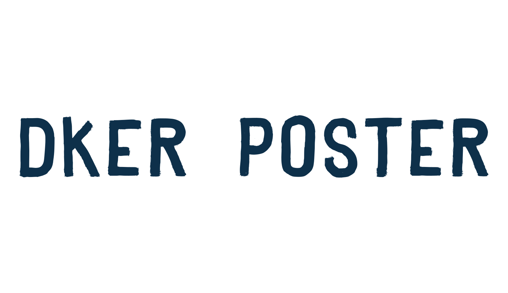 Dker Poster, fancy eroded decorative font preview
