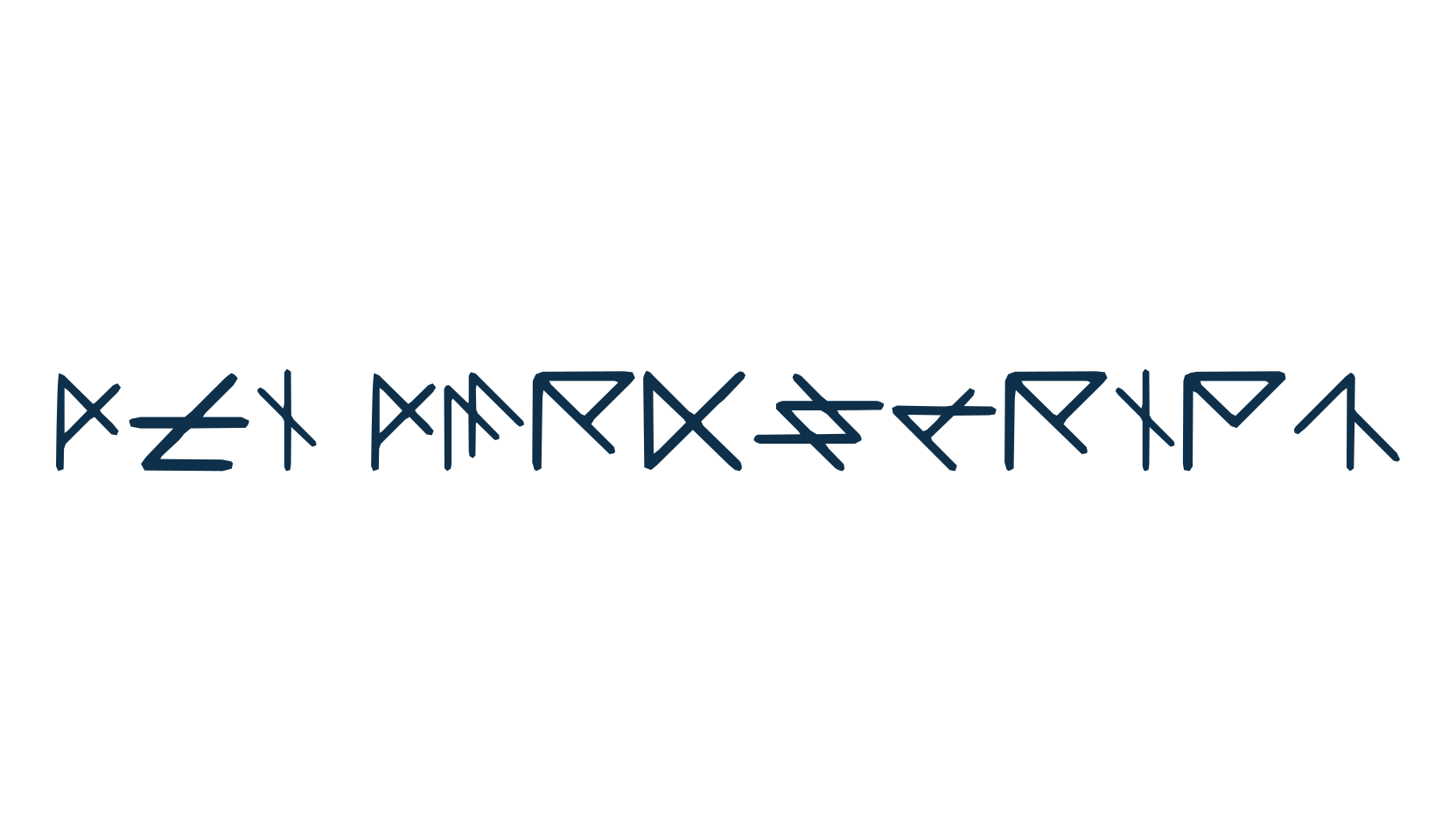 DLI DarkScript, fancy decorative font preview