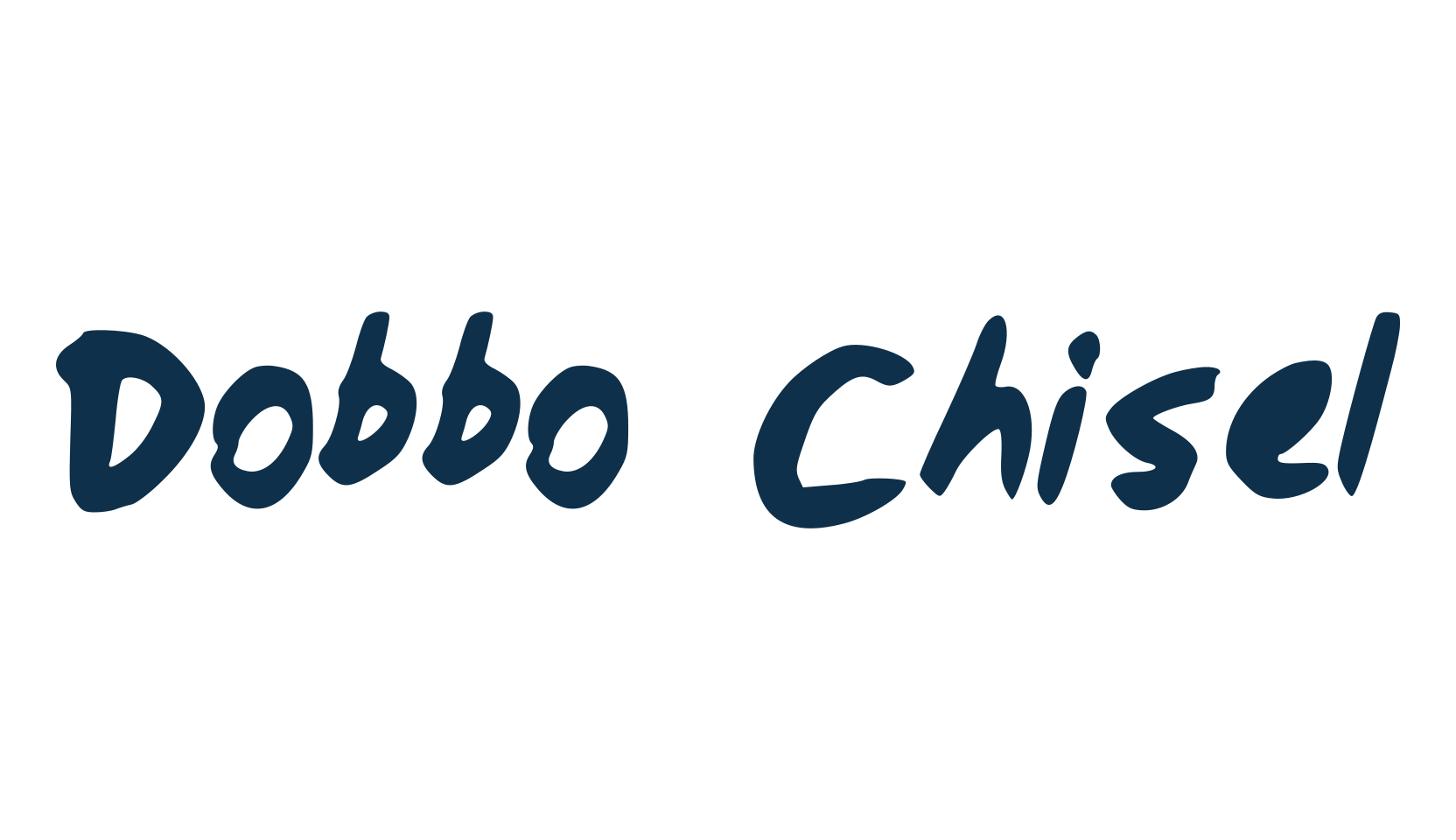 Dobbo Chisel, script handwritten fancy decorative calligraphy font preview