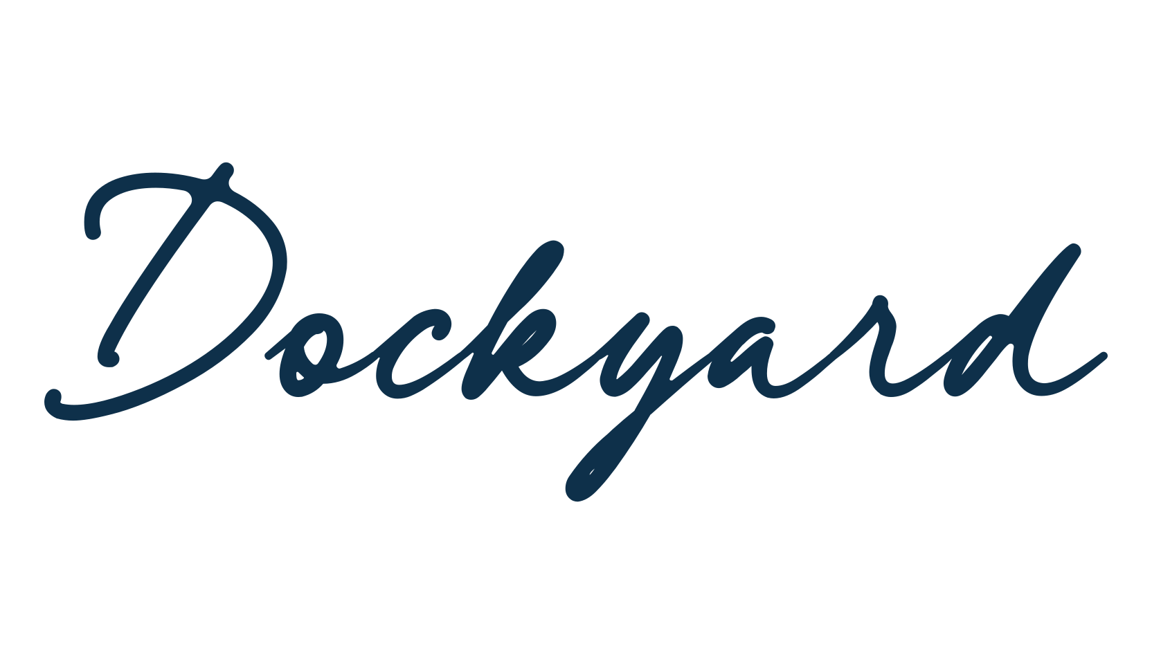 Dockyard, script handwritten fancy decorative calligraphy font preview