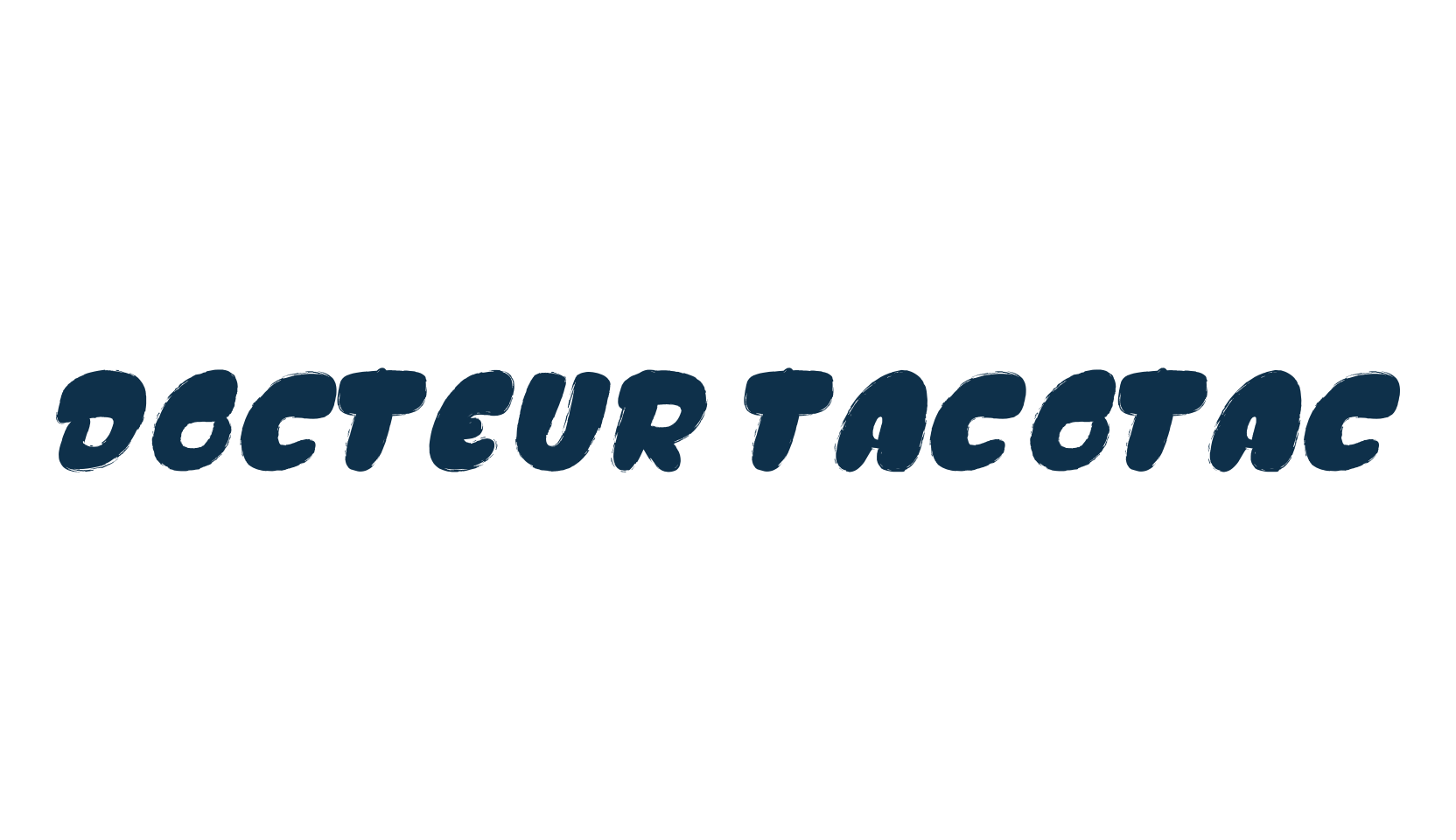 Docteur Tacotac, fancy cartoon decorative font preview