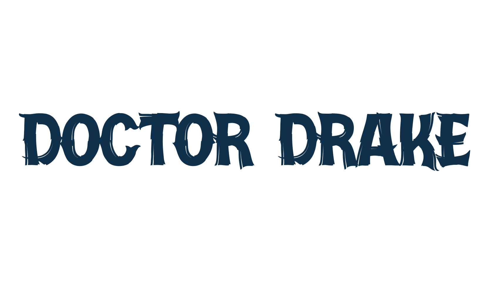 Doctor Drake, halloween font preview