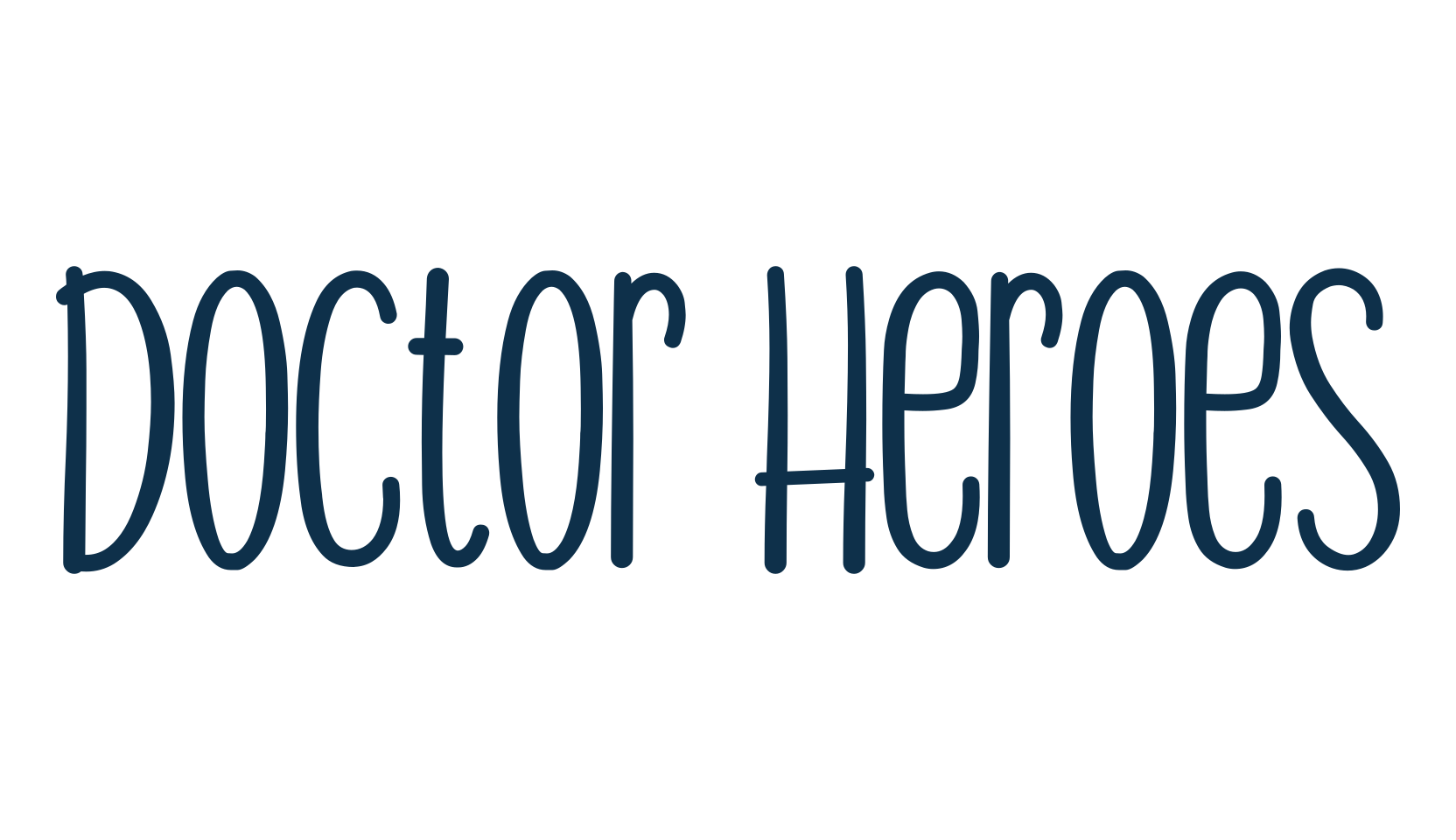 Doctor Heroes, cartoon font preview