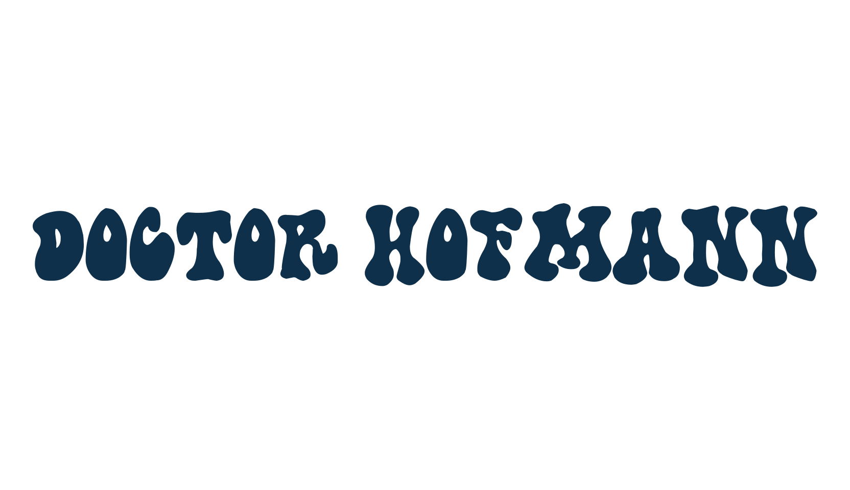 Doctor Hofmann, groovy font preview