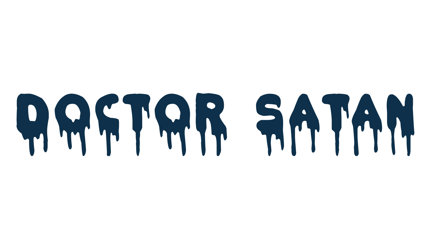 Doctor Satan, holiday halloween fancy decorative horror font preview