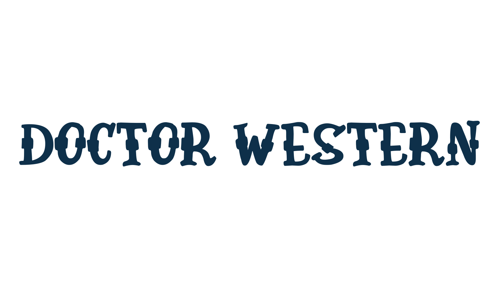 Doctor Western, western font preview