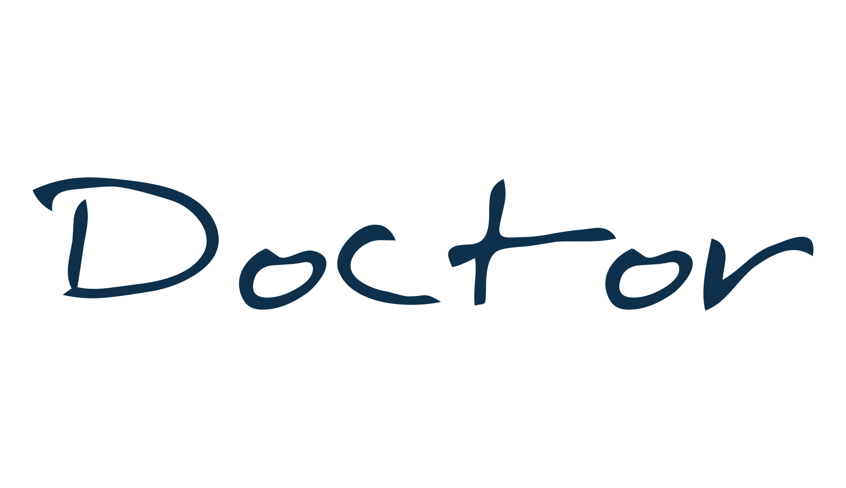 Doctor, handwriting font preview