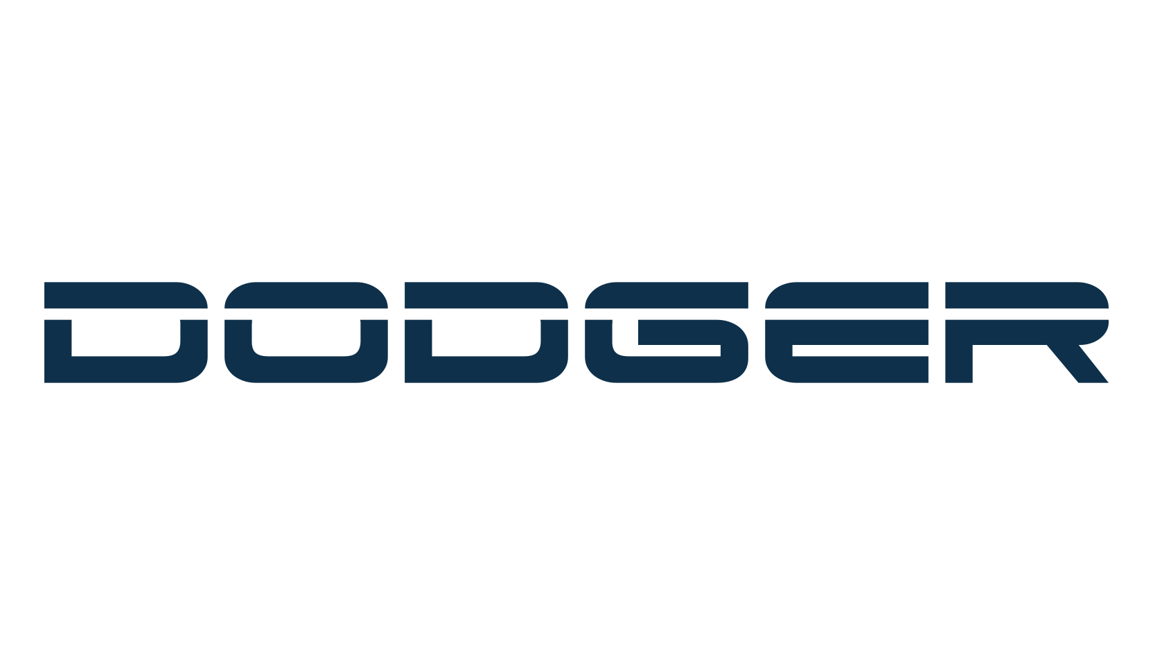 Dodger, techno sci-fi font preview