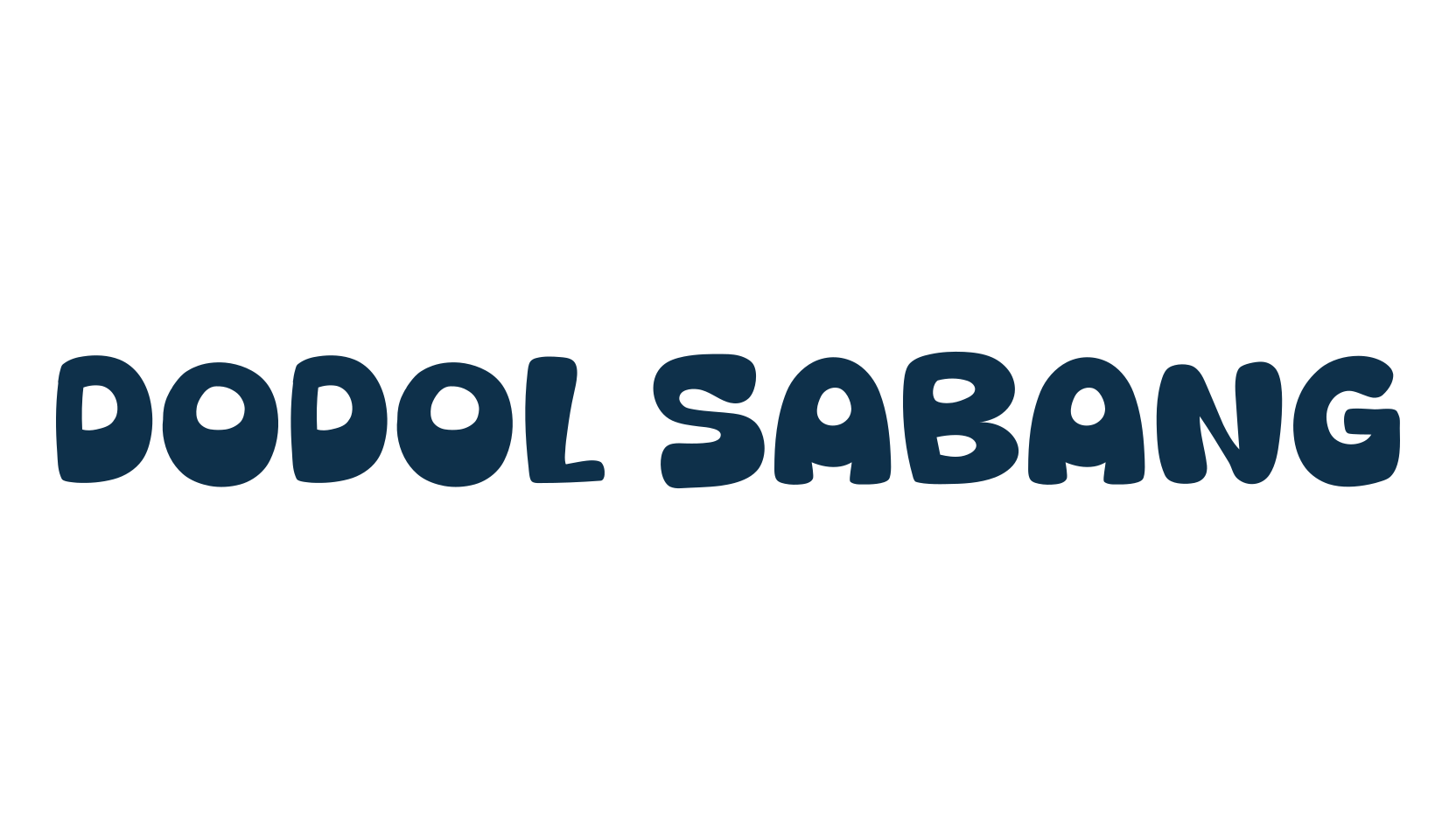 Dodol Sabang, cartoon font preview