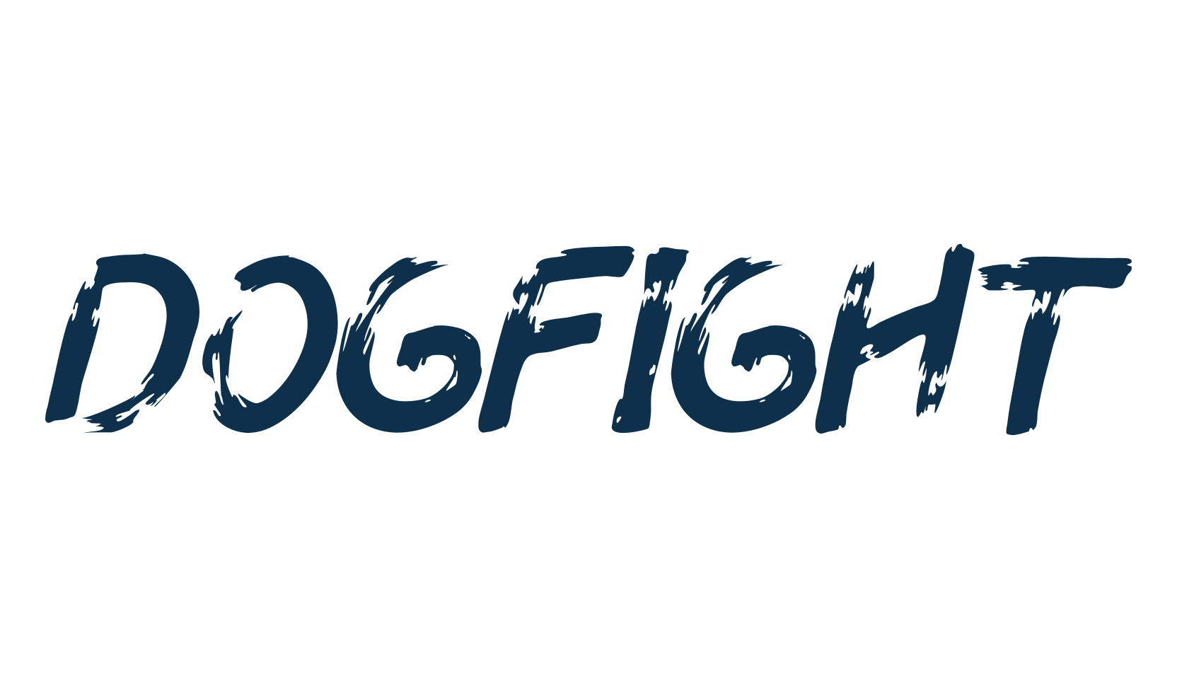 Dogfight, brush font preview