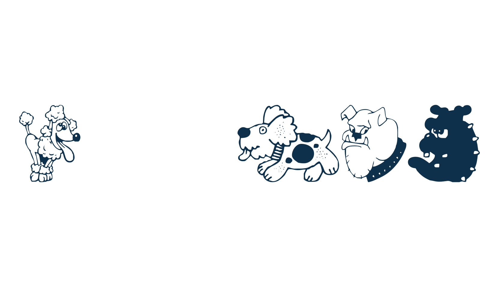 Dogs CSP, fancy decorative font preview