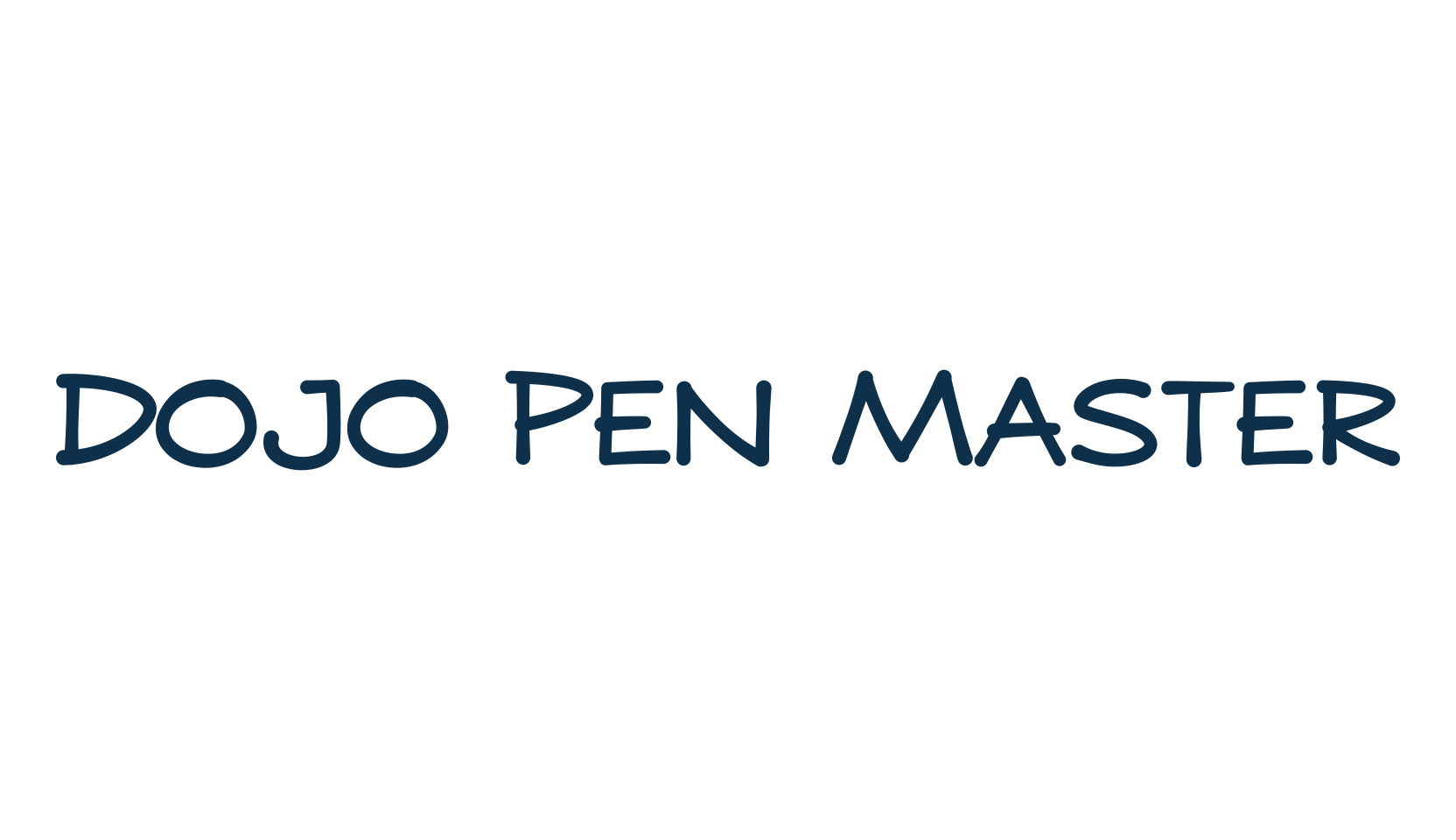 Dojo Pen Master, fancy cartoon decorative comic font preview