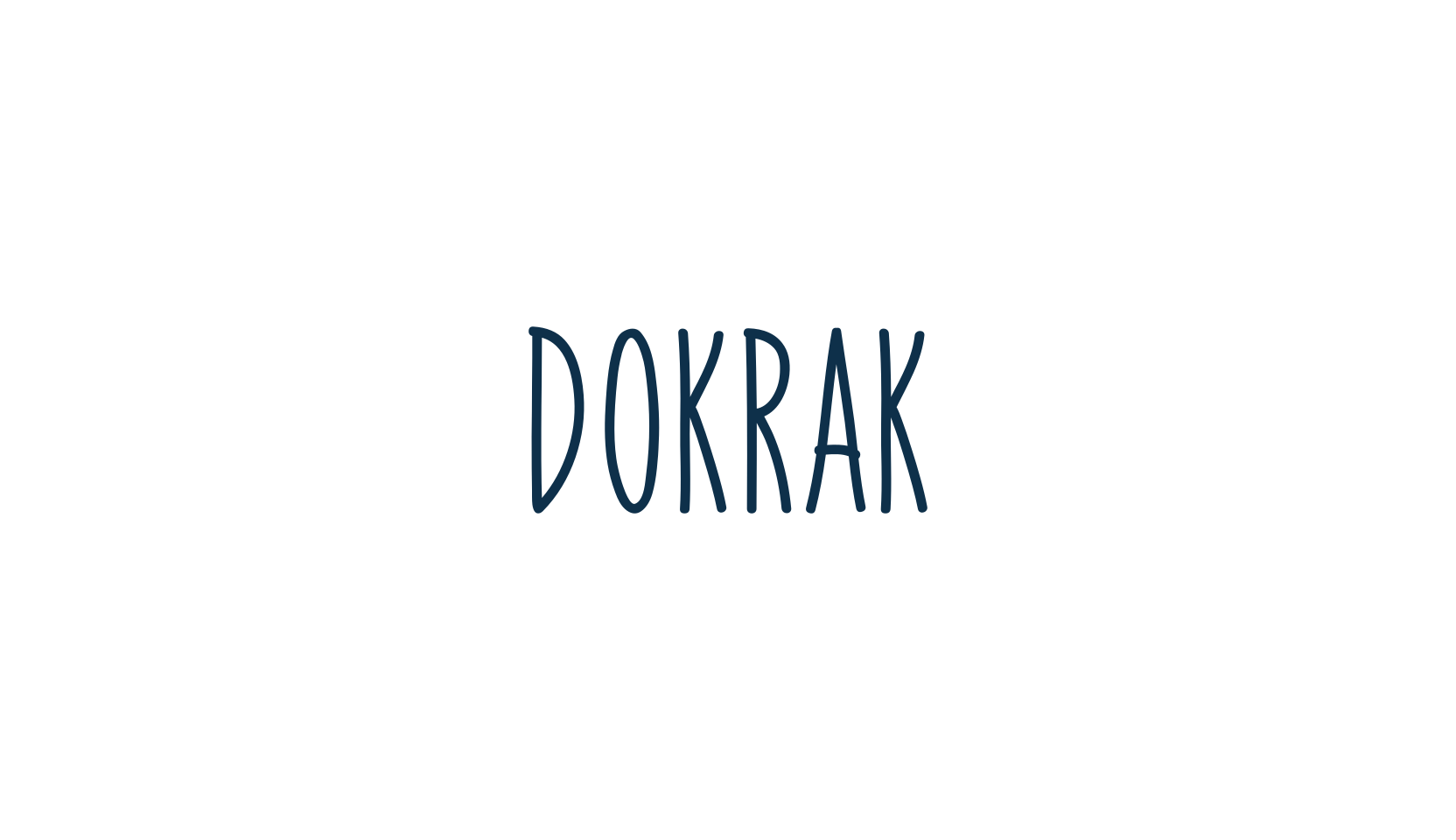 Dokrak, script handwritten fancy decorative calligraphy font preview