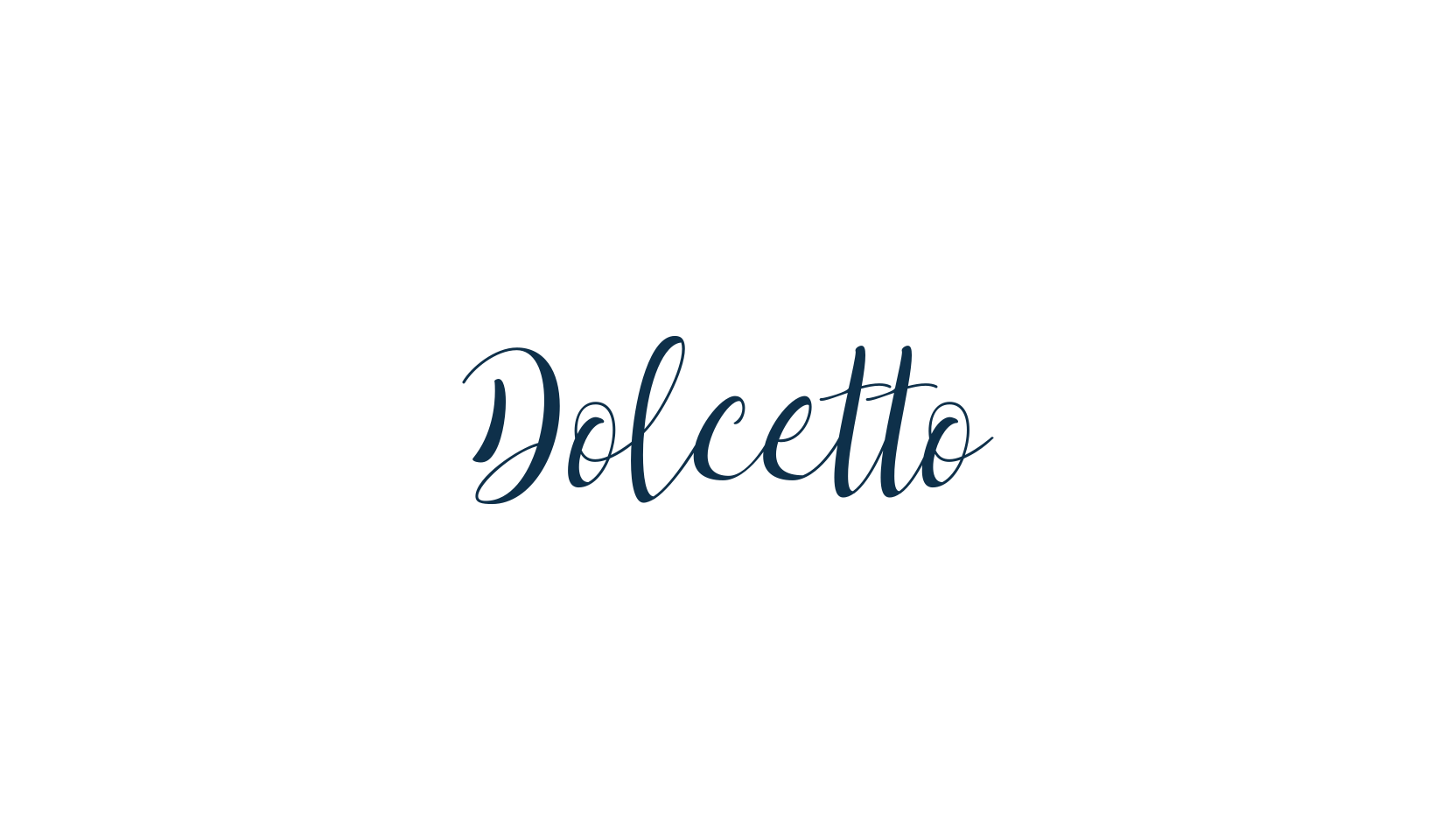 Dolcetto, script calligraphy fancy decorative font preview