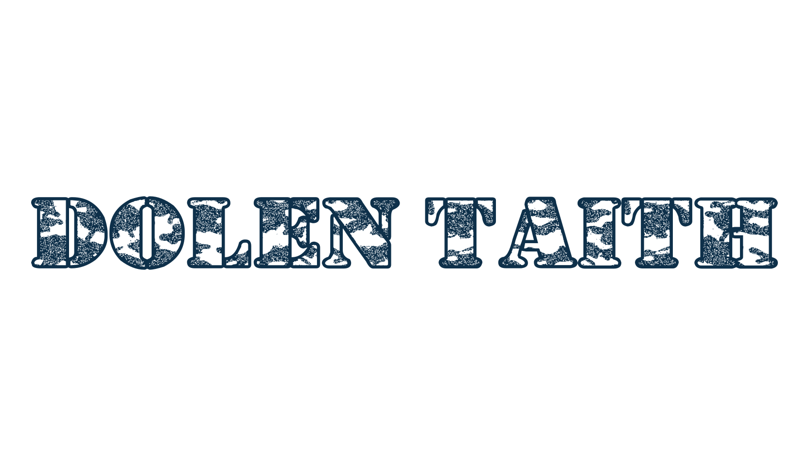 Dolen Taith, stencil, army font preview