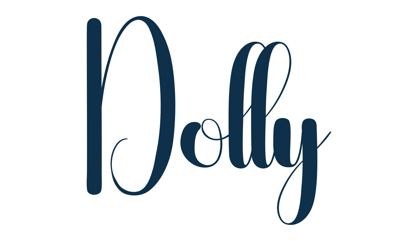 Dolly (dolly-2), fancy decorative font preview