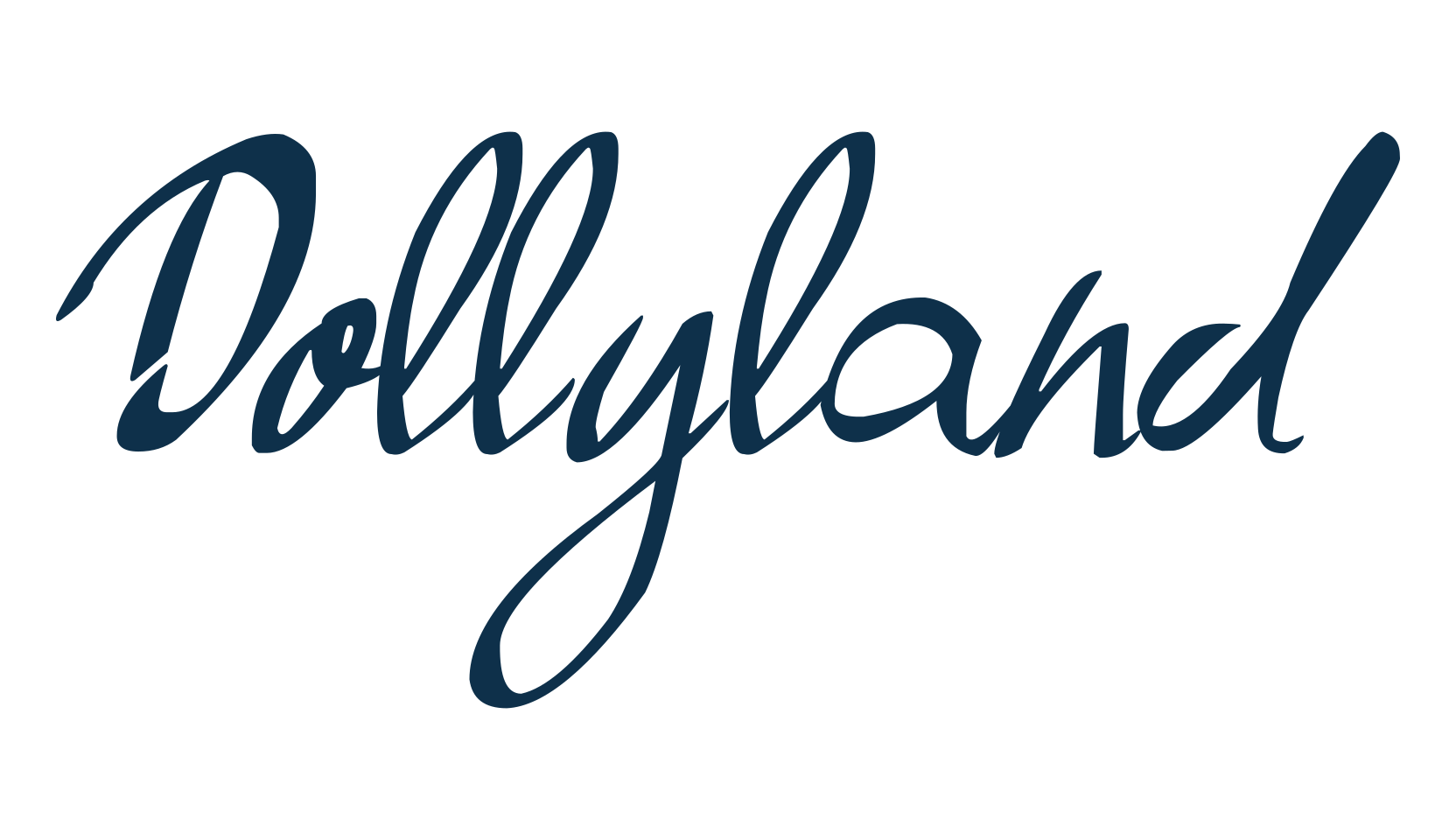 Dollyland, script calligraphy fancy decorative font preview