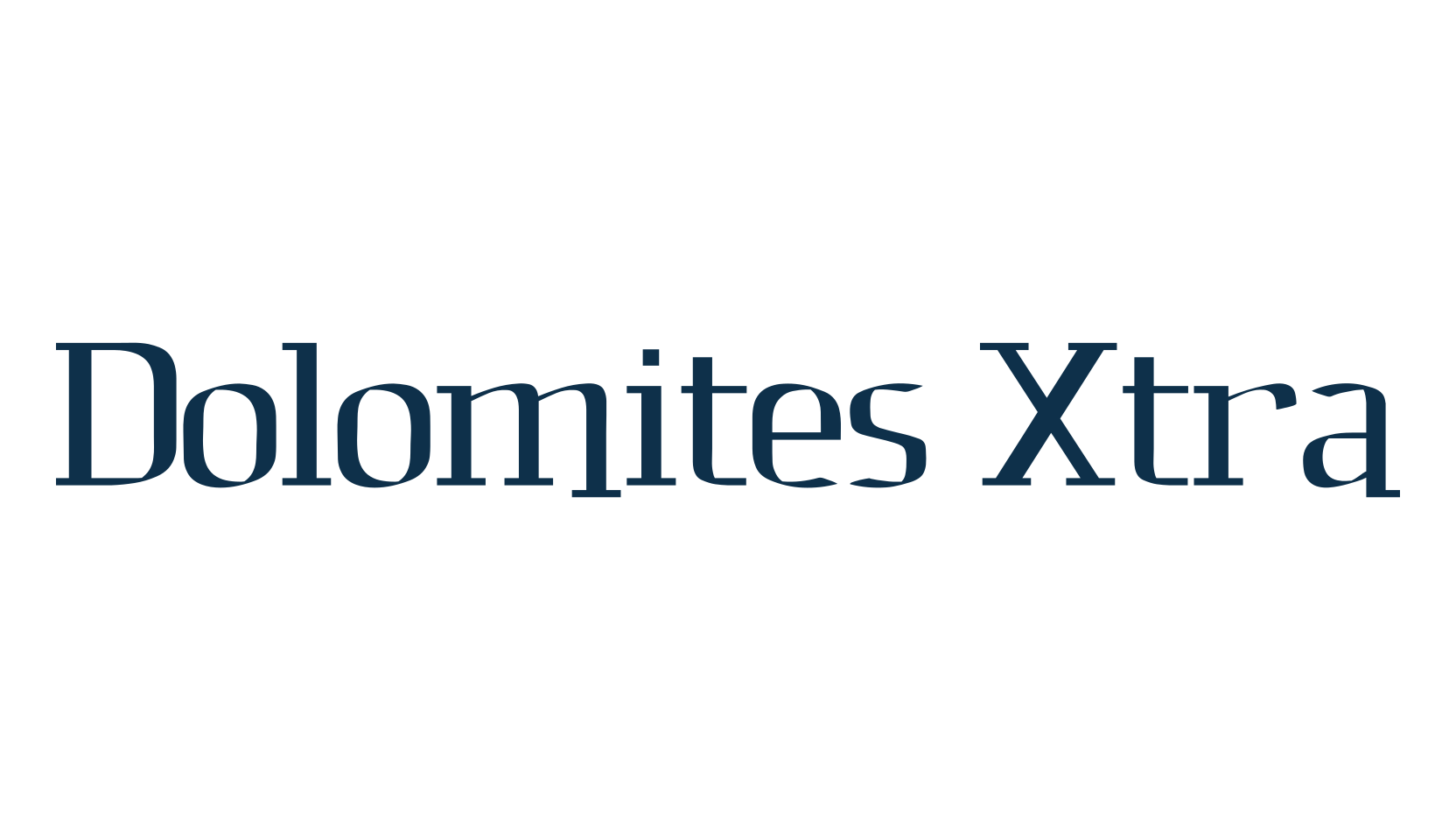 Dolomites Xtra, serif font preview