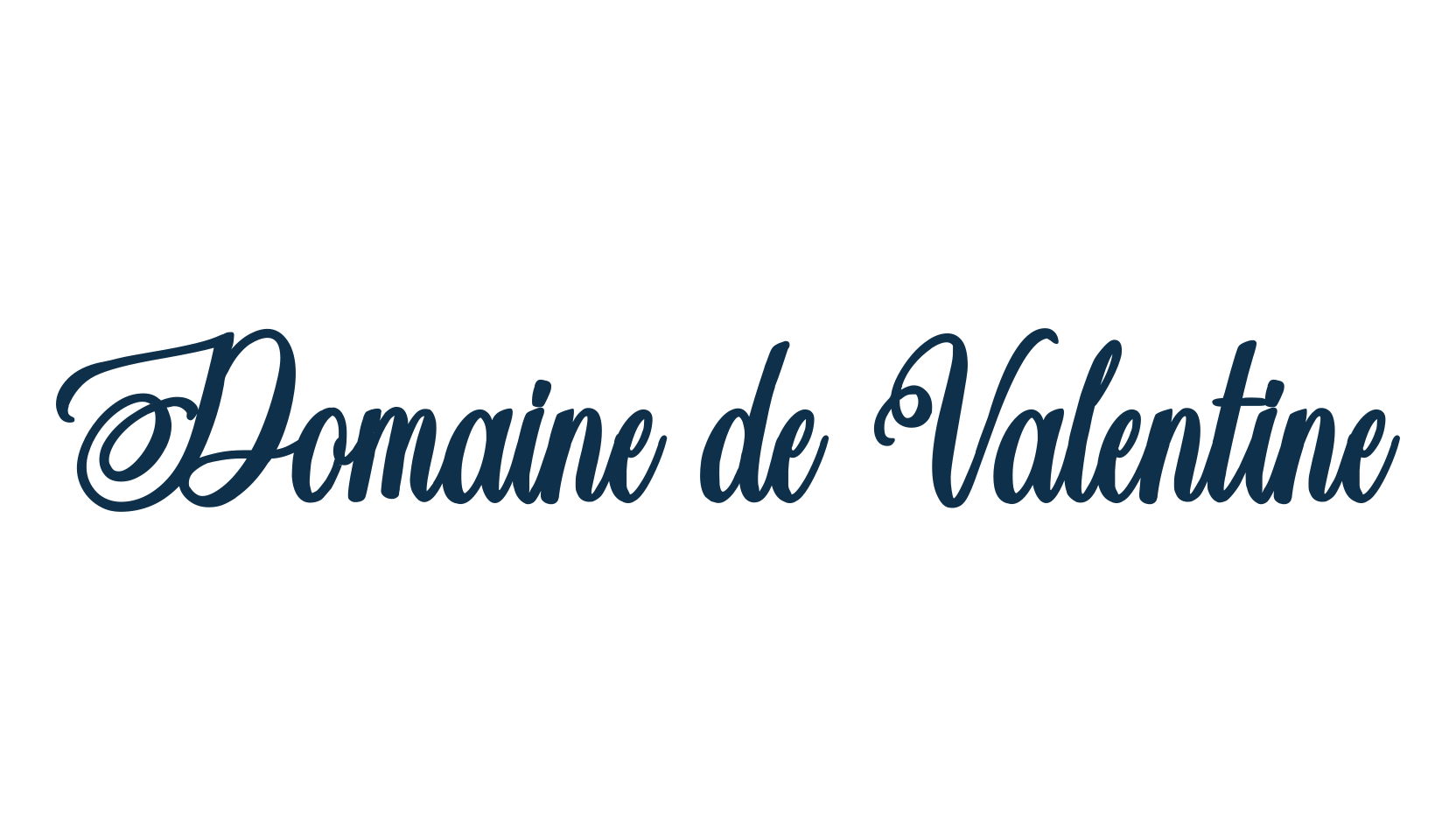 Domaine de Valentine, calligraphy font preview