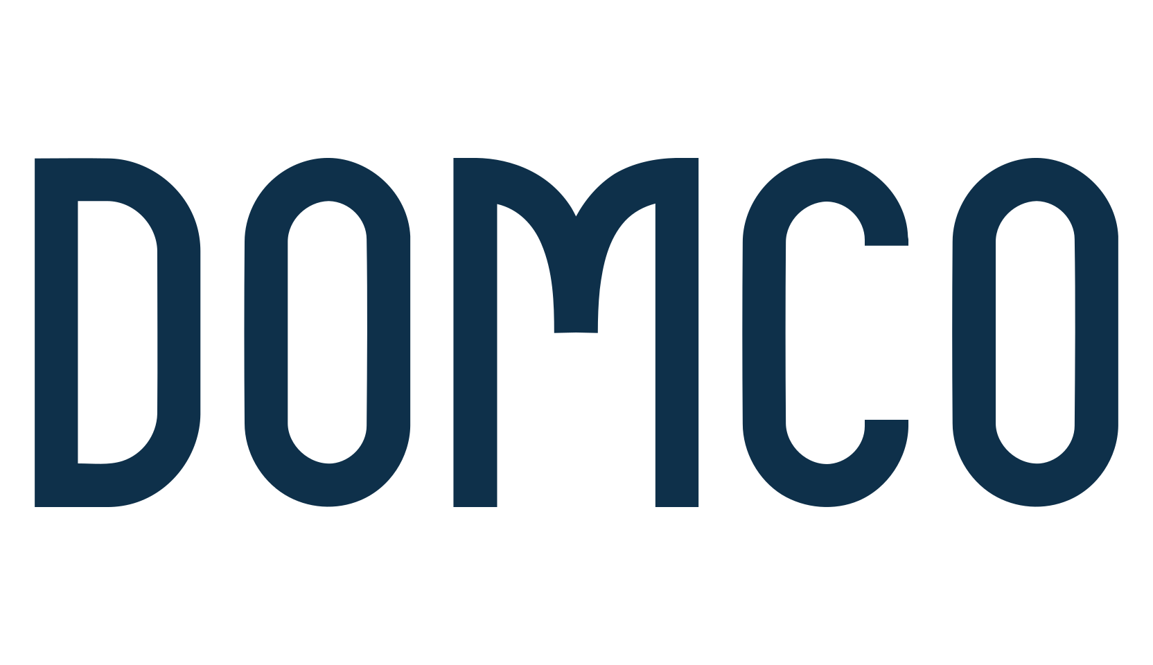 Domco, retro font preview