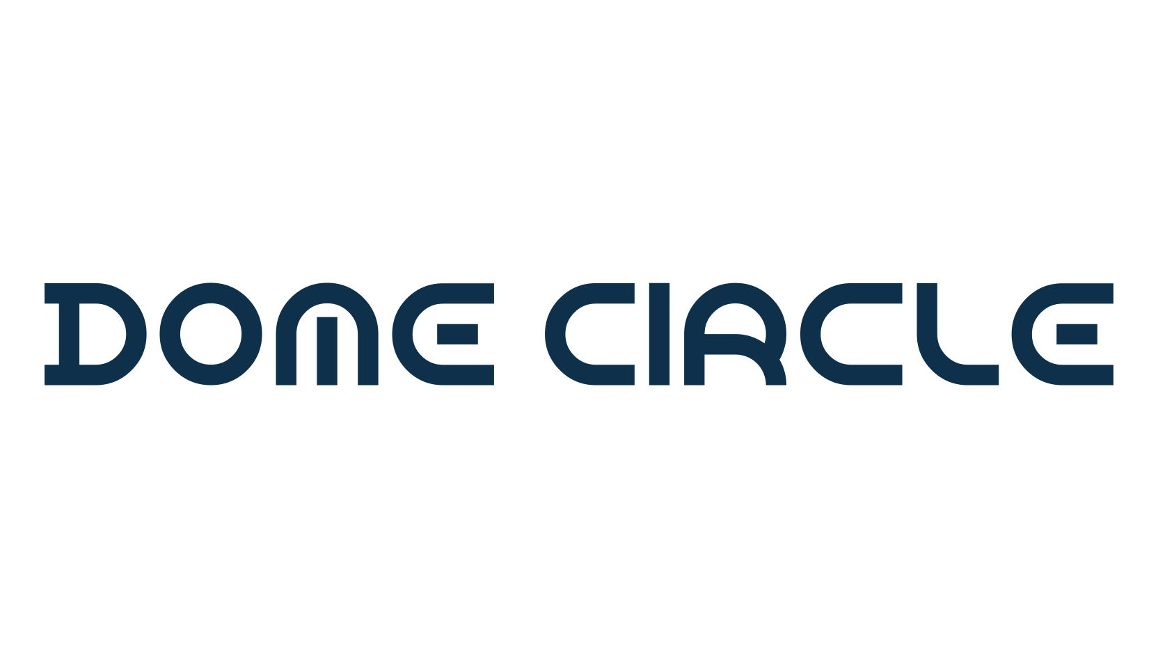 Dome Circle, fancy various techno sci-fi font preview