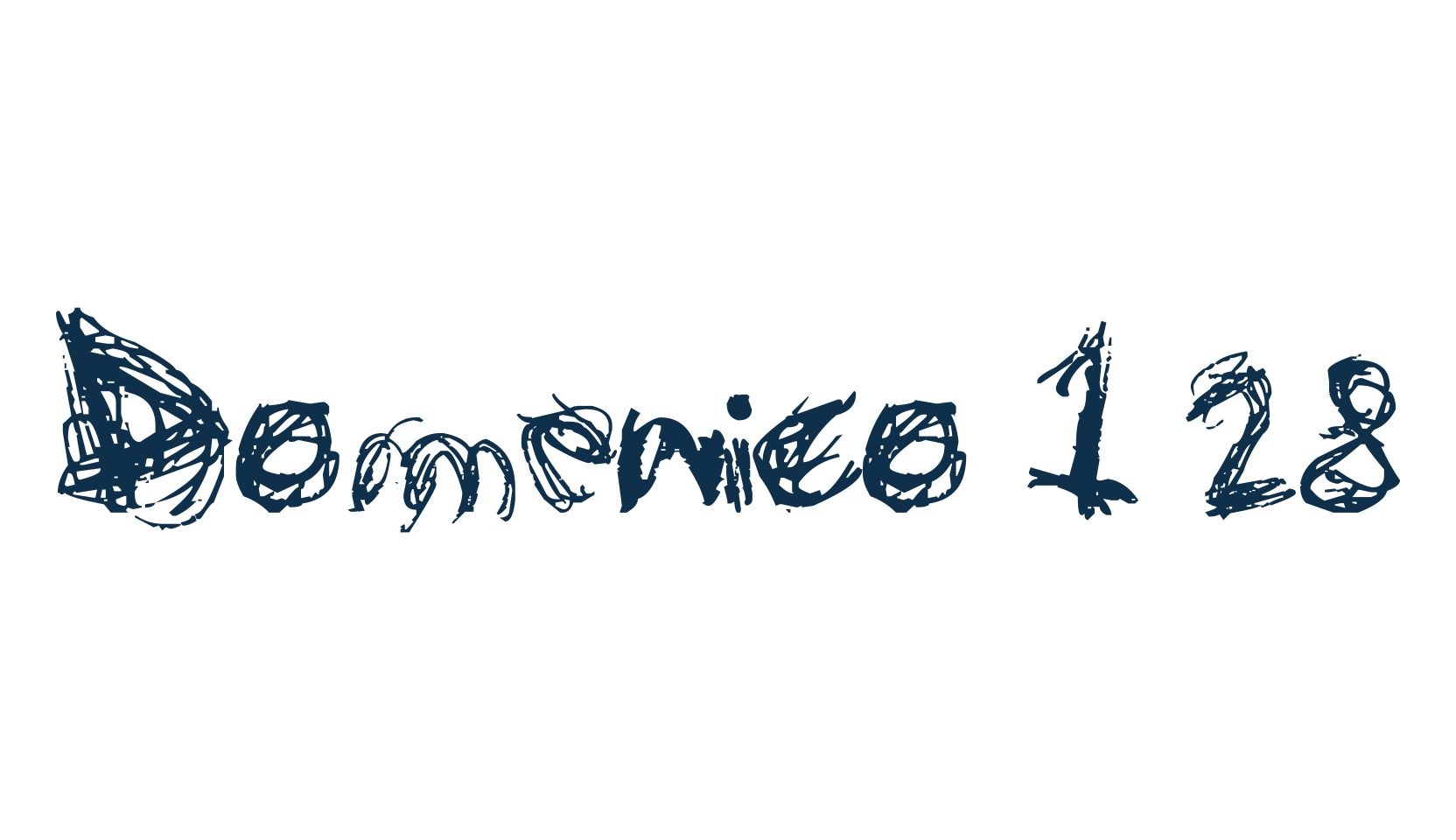 Domenico 128, script trash fancy decorative calligraphy font preview