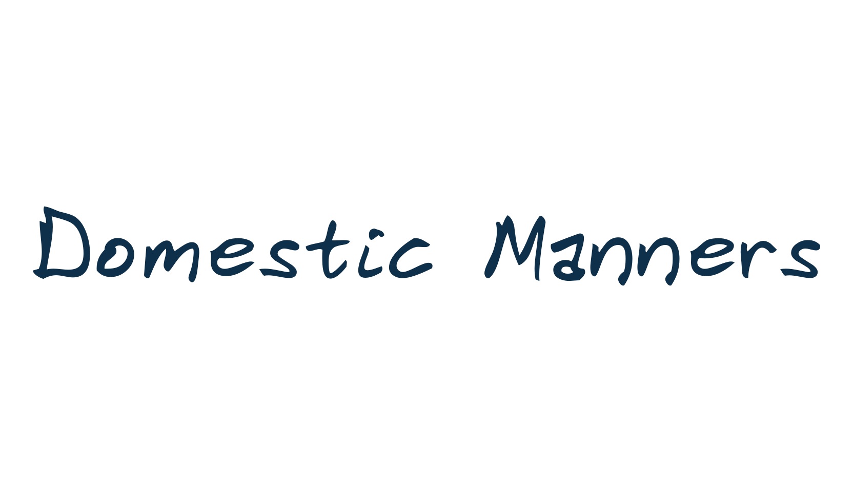 Domestic Manners, script handwritten fancy decorative calligraphy font preview