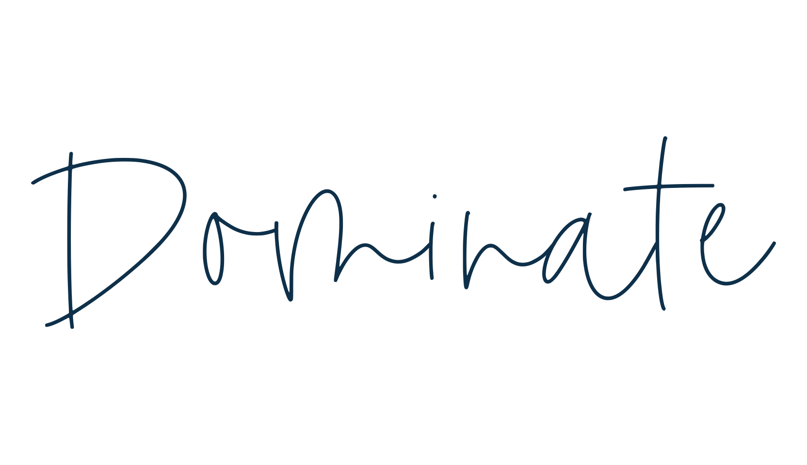 Dominate, script handwritten fancy decorative calligraphy font preview