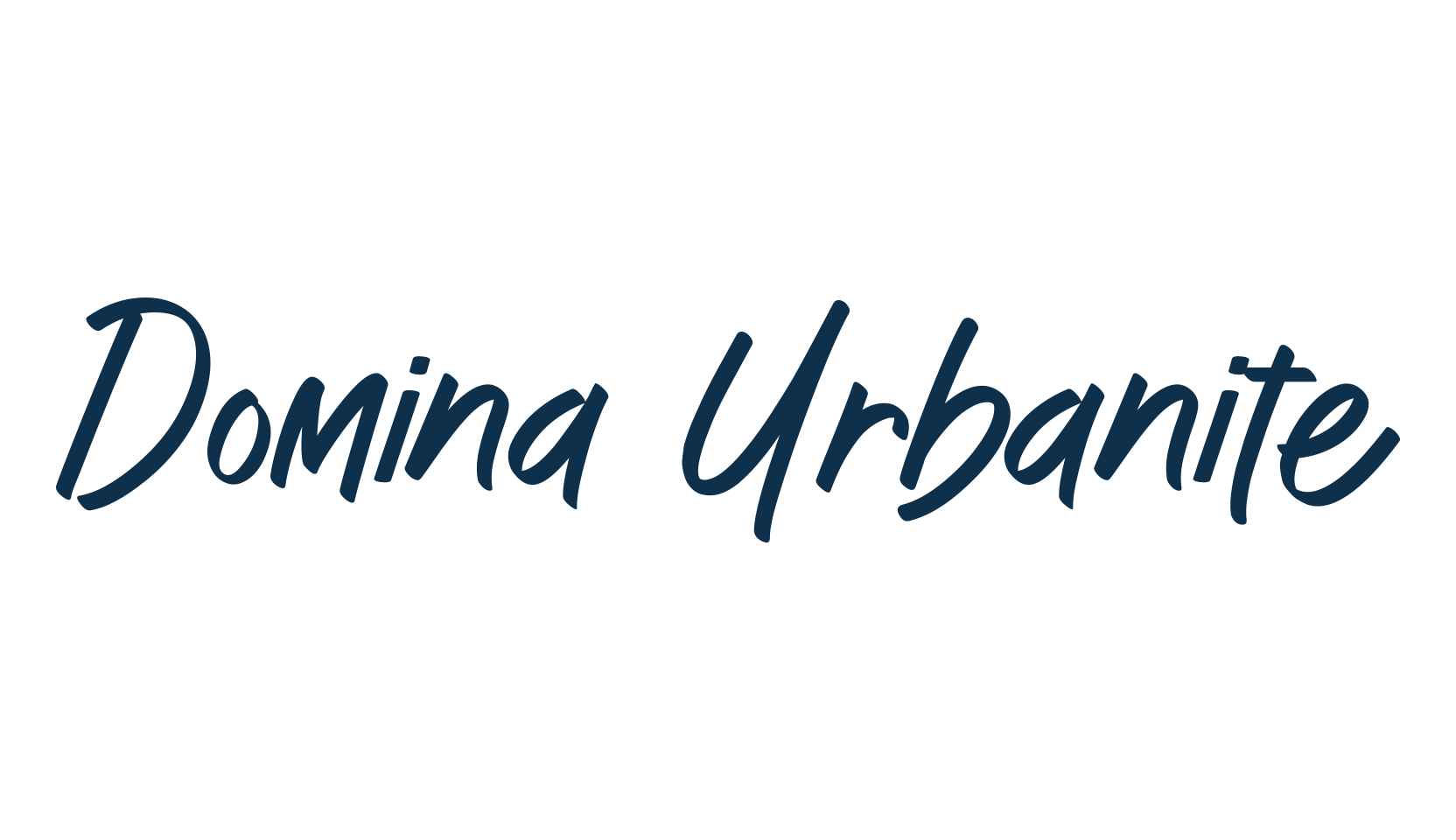 Domina Urbanite, script handwritten fancy decorative calligraphy font preview