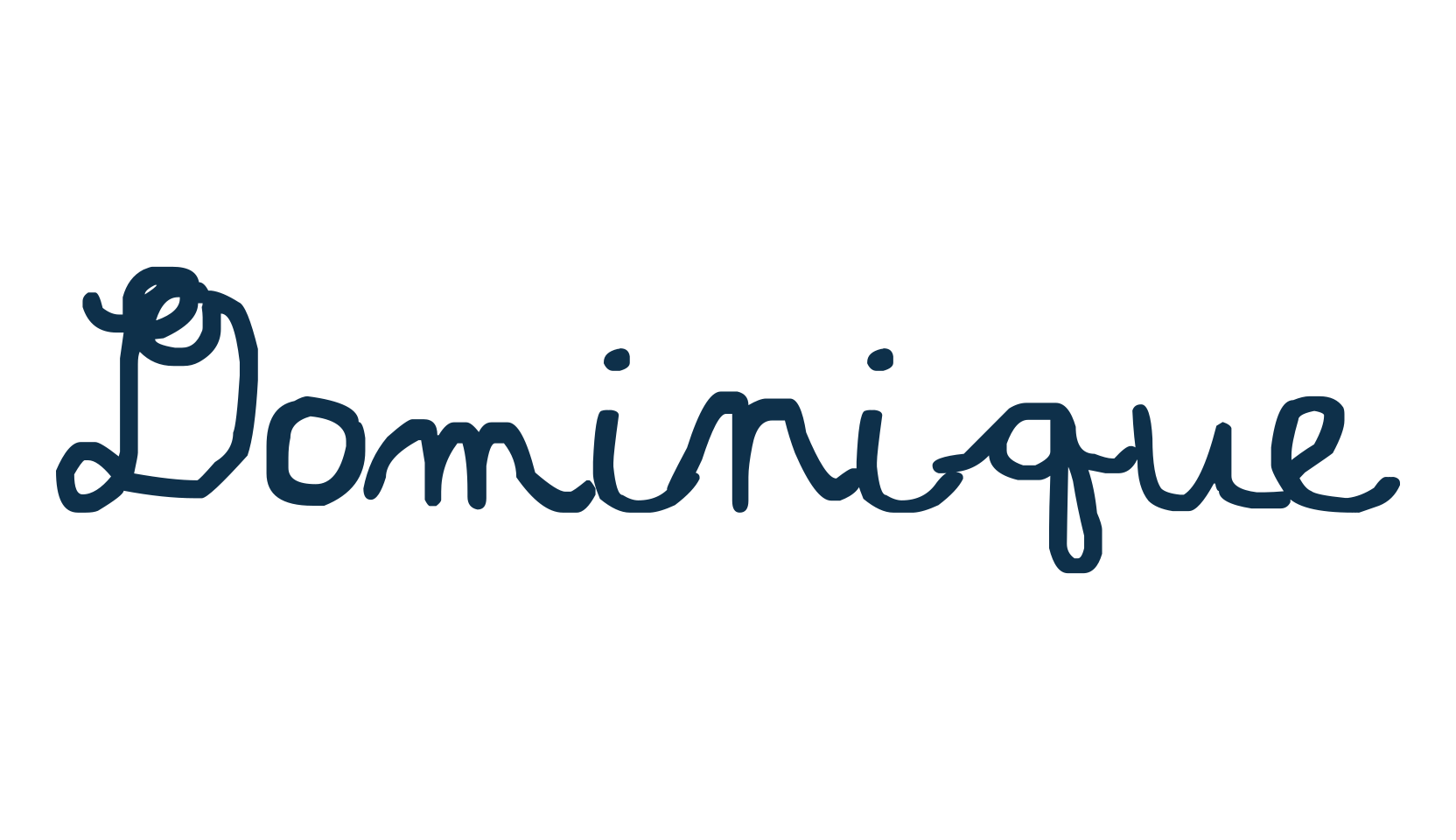 Dominique, script school fancy decorative calligraphy font preview