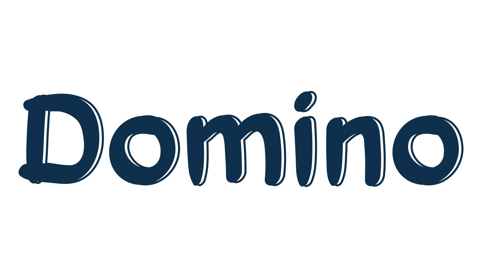 Domino, cartoon font preview