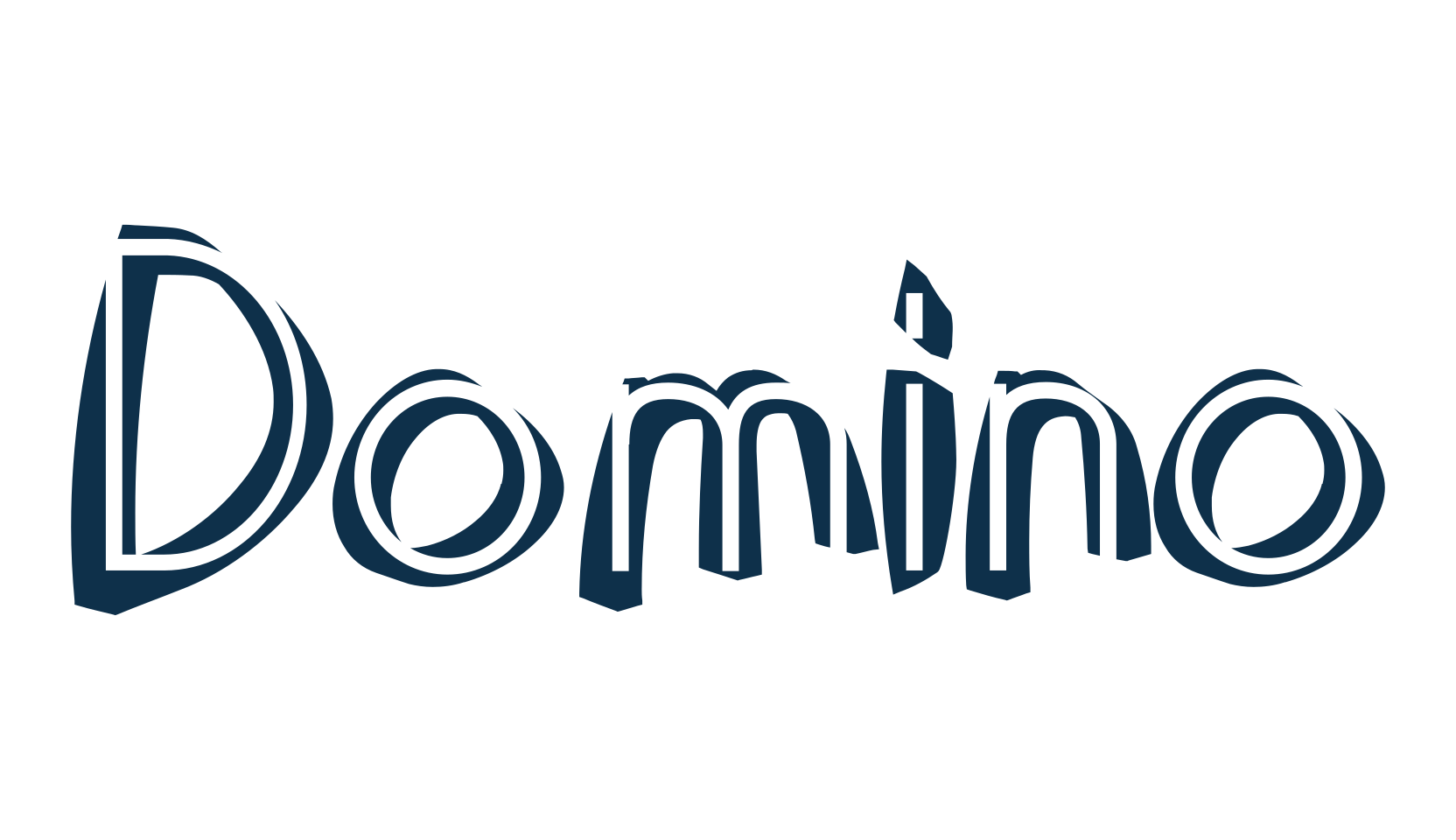 Domino (domino2), distorted font preview