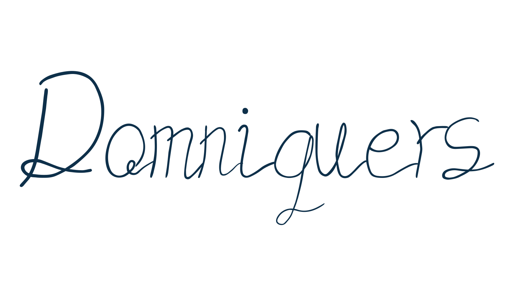 Domniquers, handwriting font preview