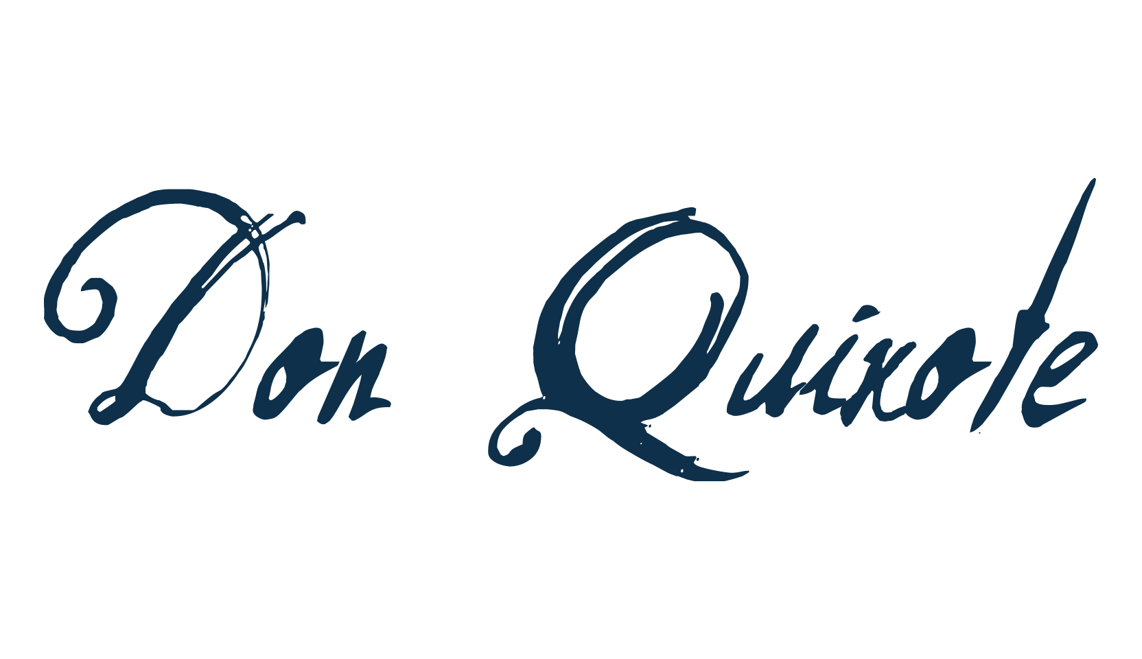 Don Quixote, script calligraphy fancy decorative font preview