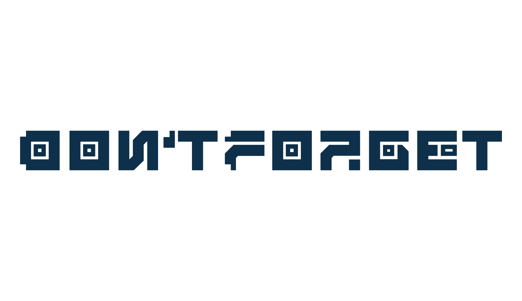 Don't Forget, sci-fi font preview