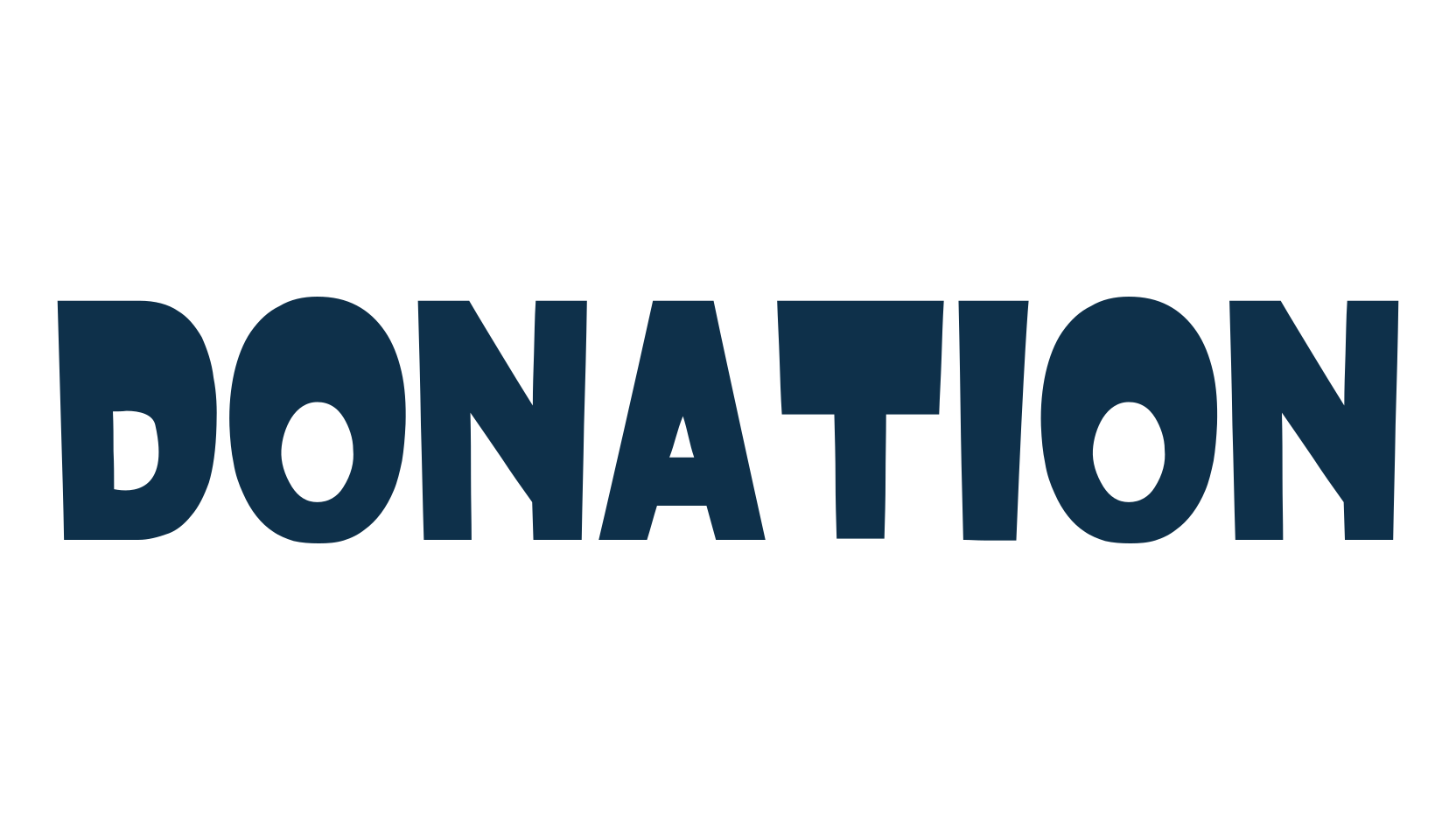 Donation, fancy various decorative font preview