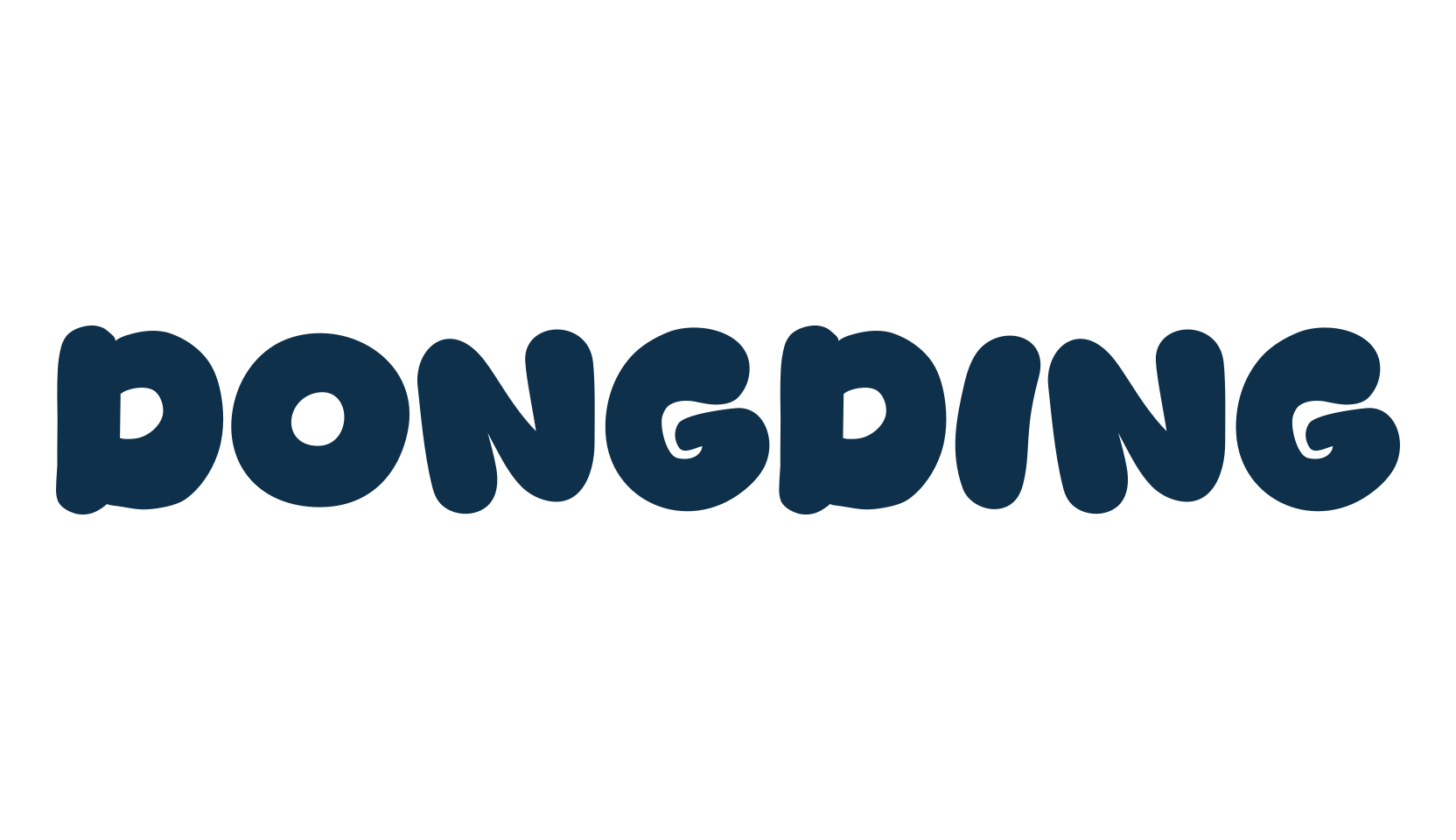 Dongding, cartoon font preview