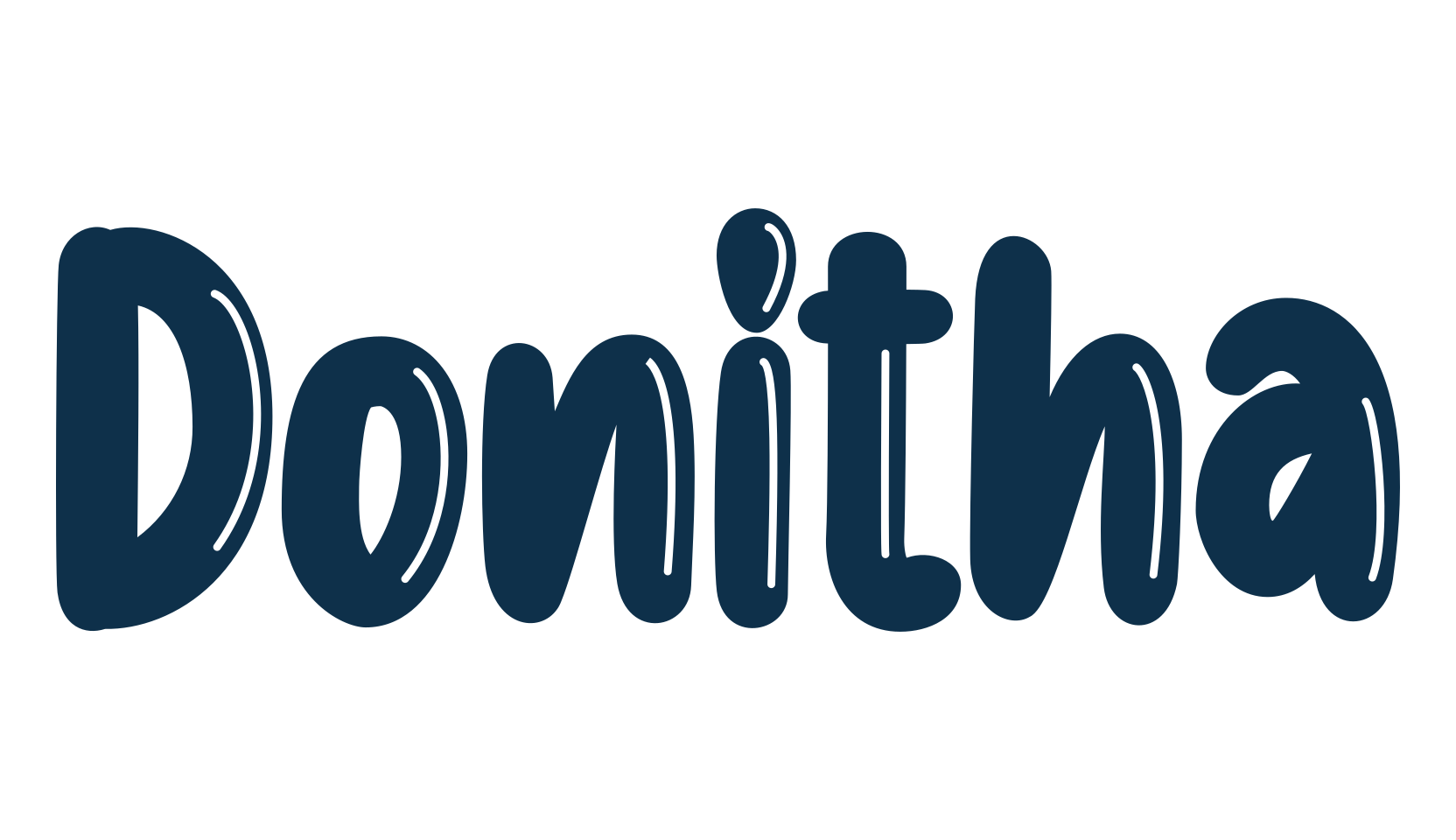 Donitha, display market font preview