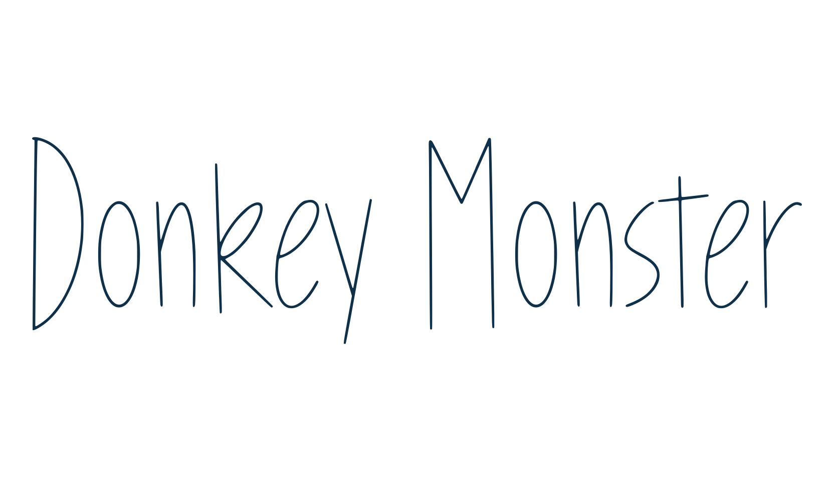 Donkey Monster, fancy decorative font preview