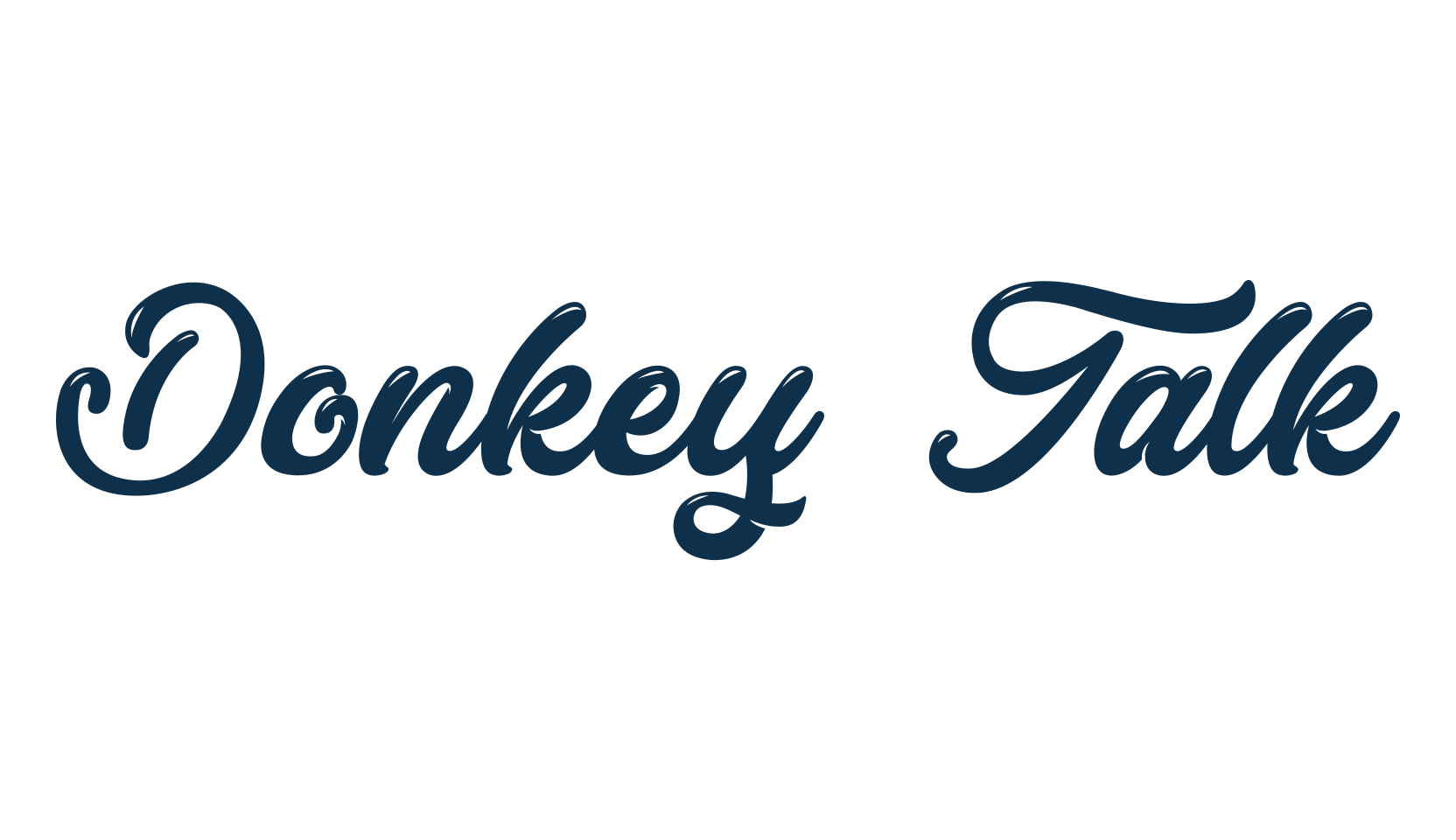 Donkey Talk, various font preview
