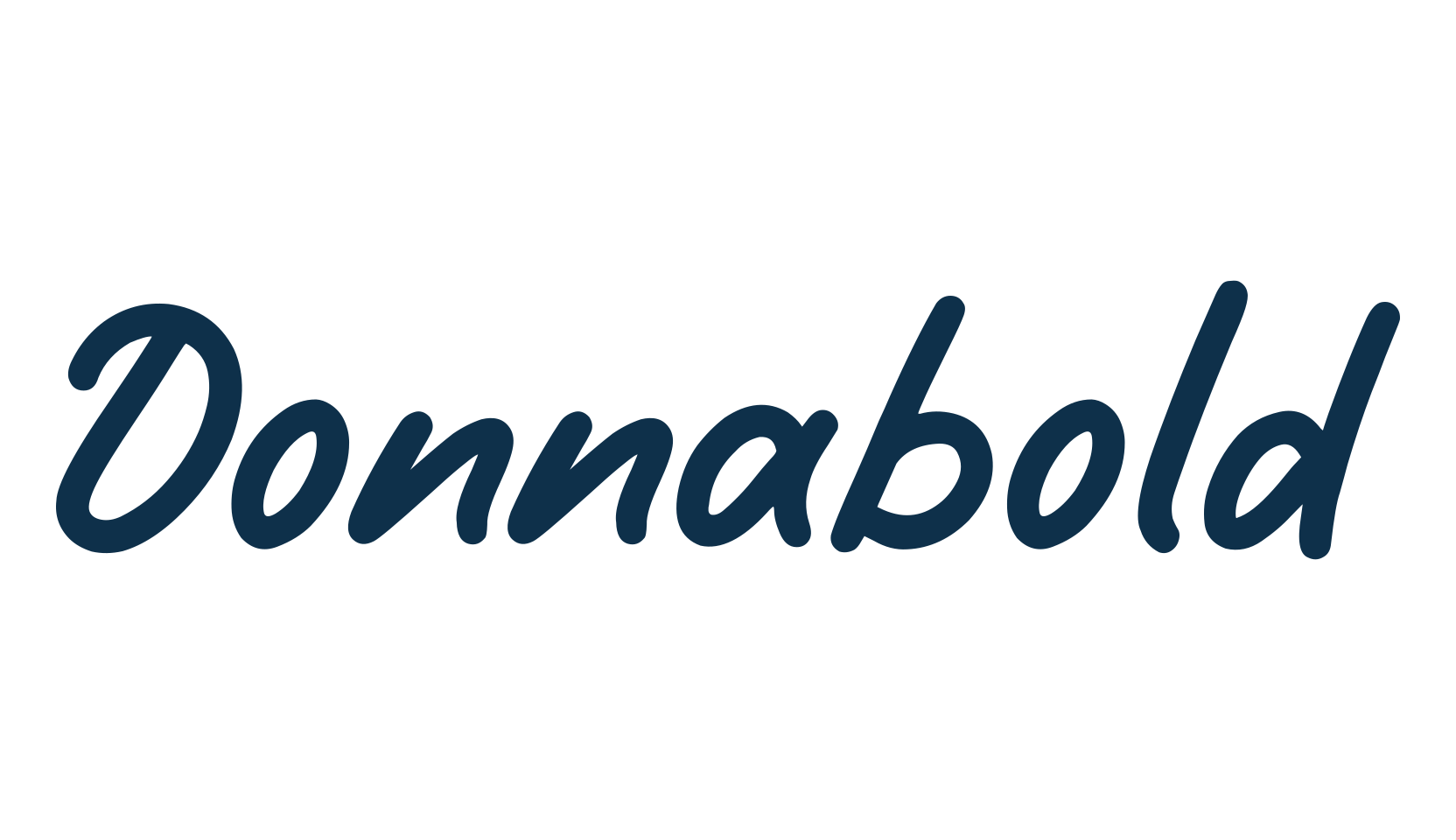 Donnabold, script handwritten fancy decorative calligraphy font preview