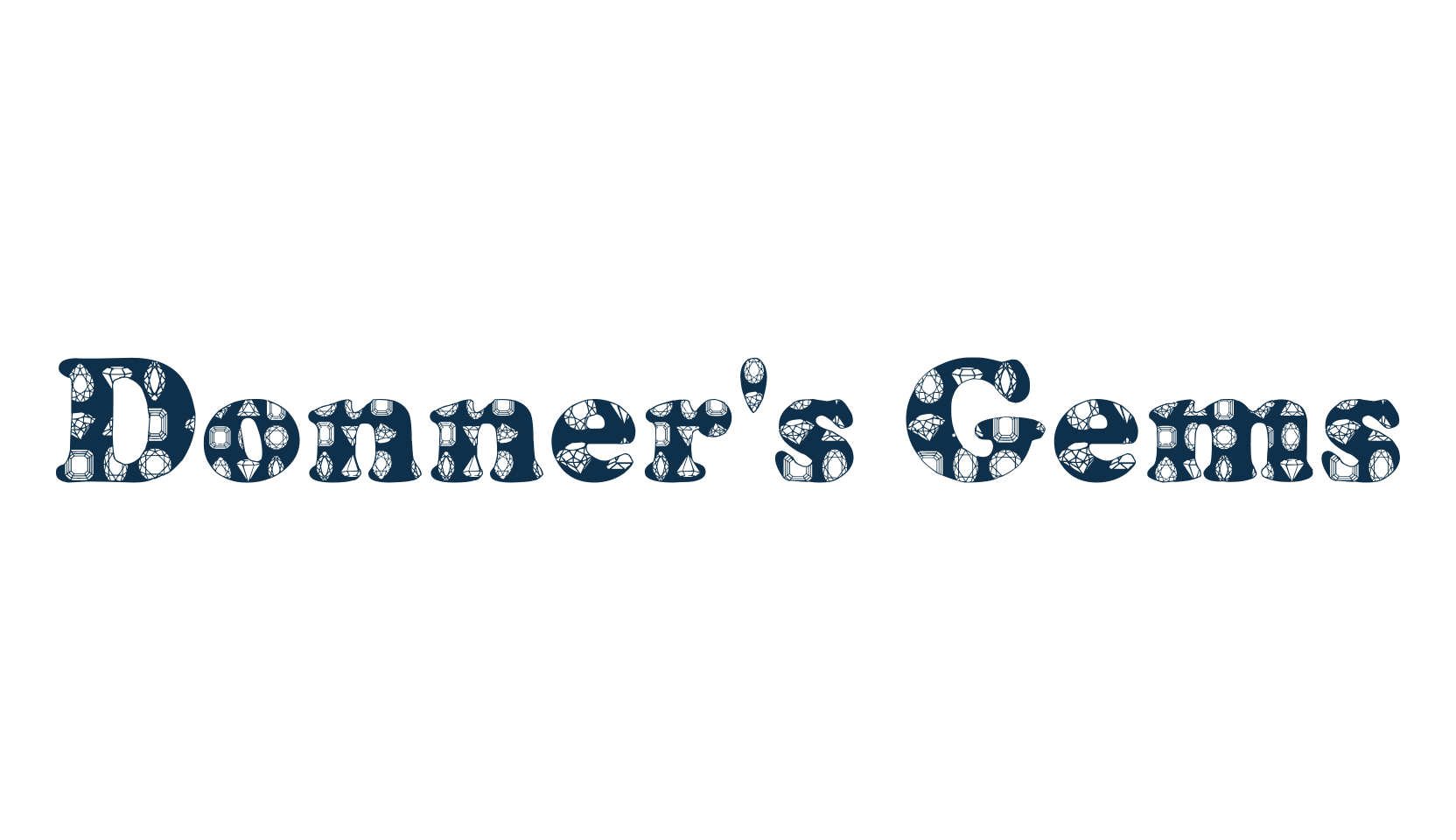 Donner's Gems, decorative font preview