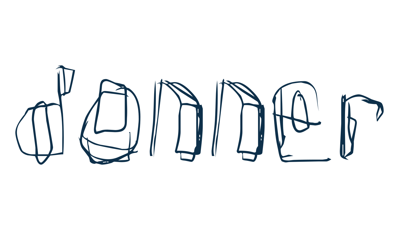 Donner (donner), trash font preview