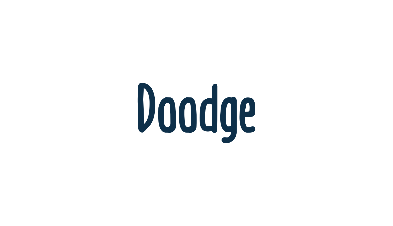 Doodge, fancy cartoon decorative comic font preview