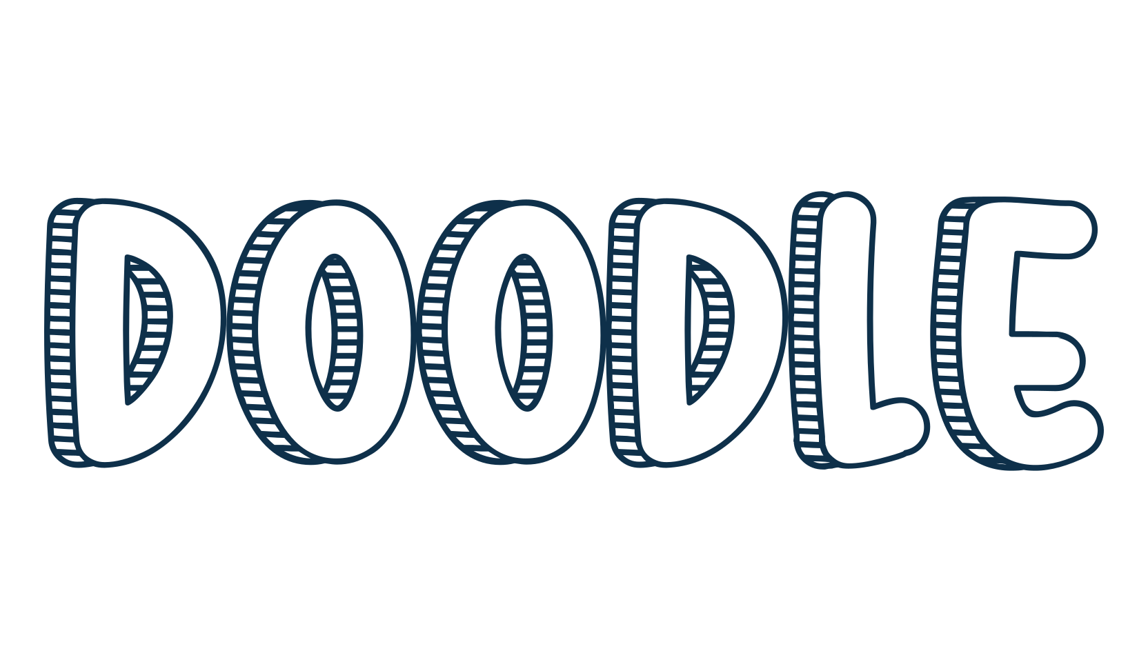 Doodle (doodle-4), cartoon font preview