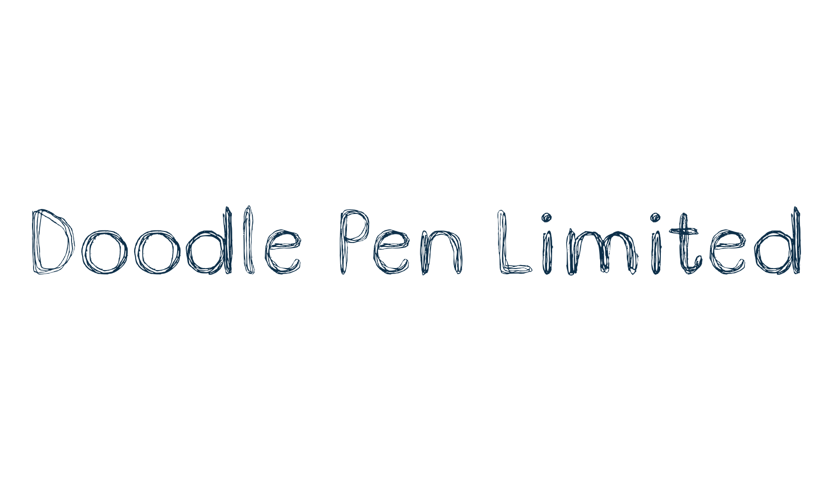 Doodle Pen Limited, fancy various decorative font preview