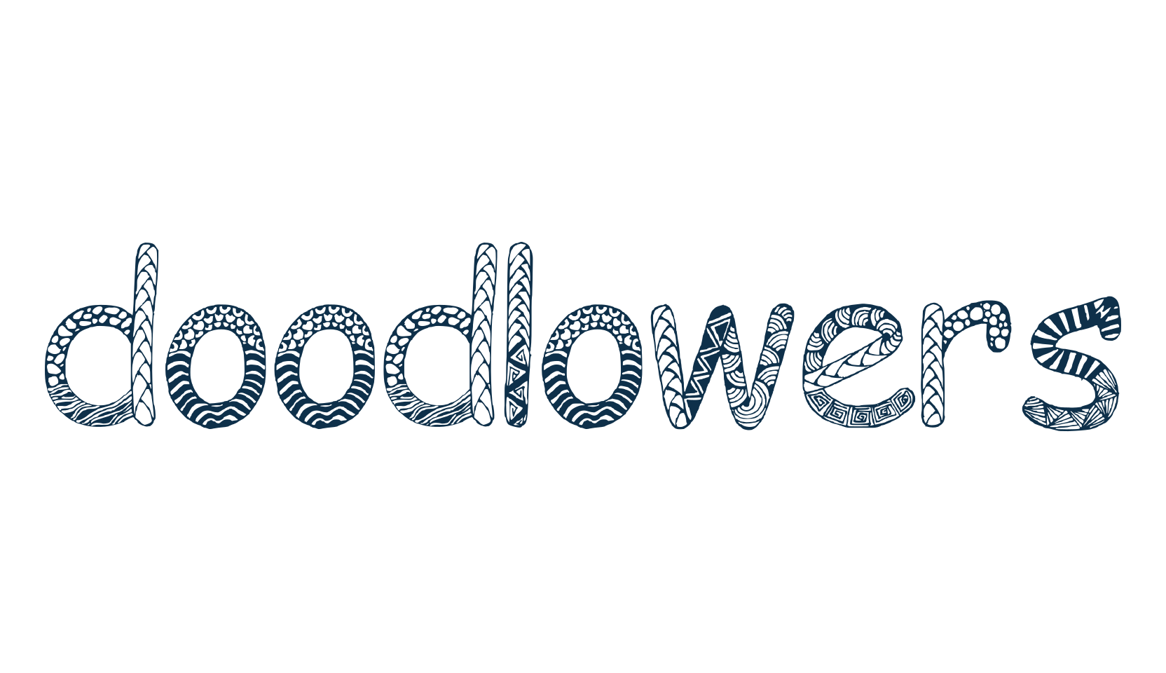 Doodlowers, fancy decorative font preview