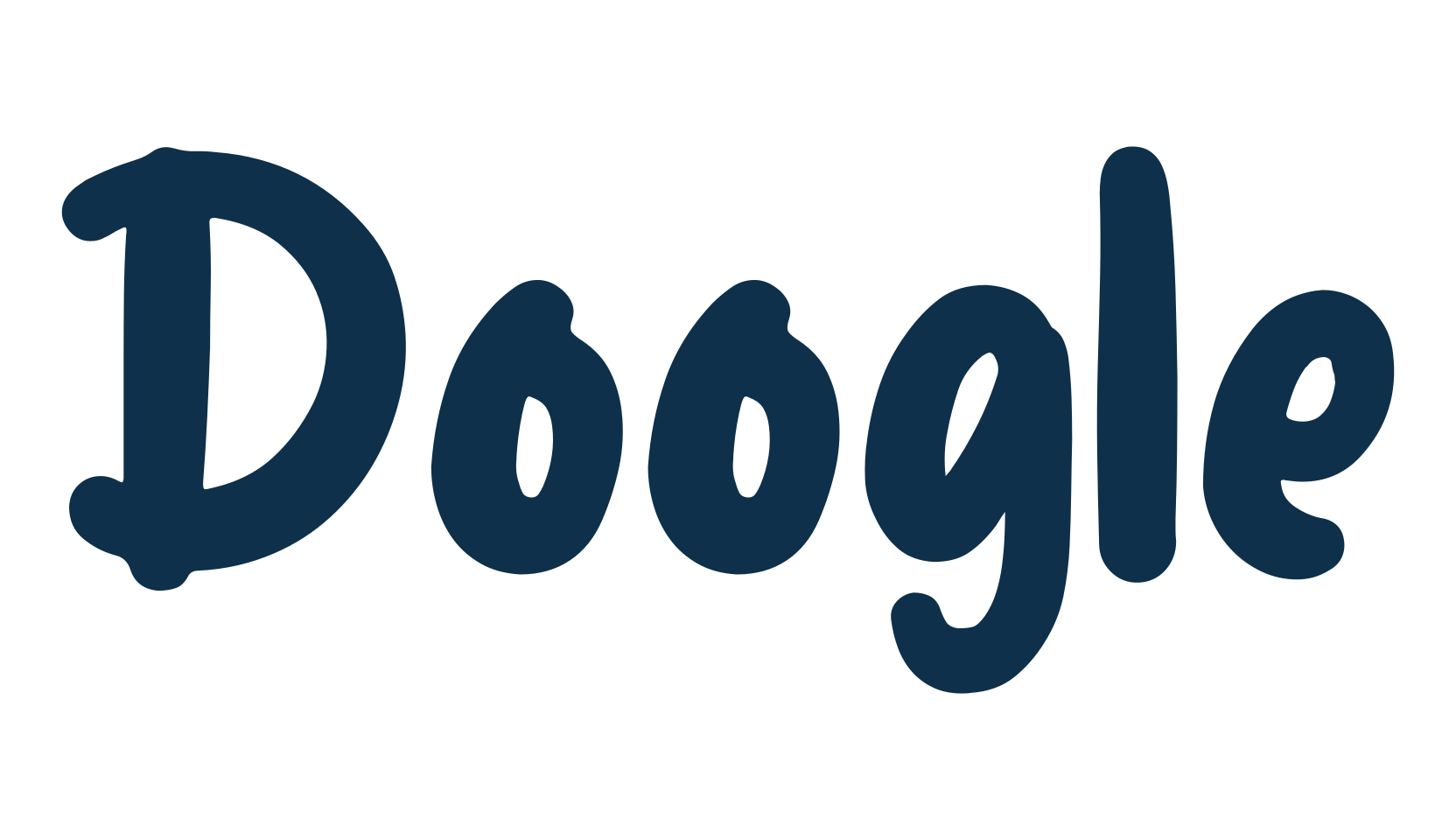 Doogle, handwriting font preview